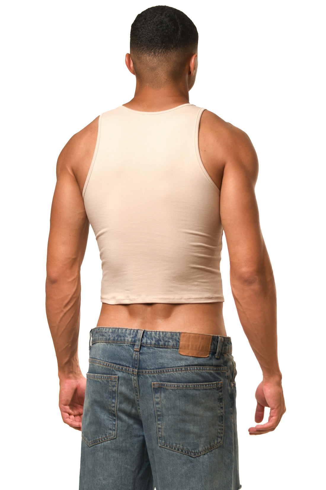 Beige Magnet Tank Top