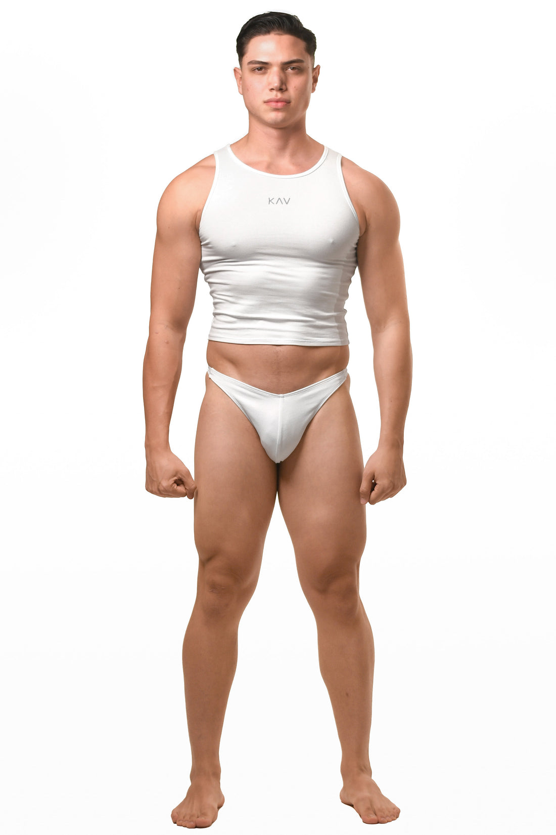 White Gabriel Thong Set