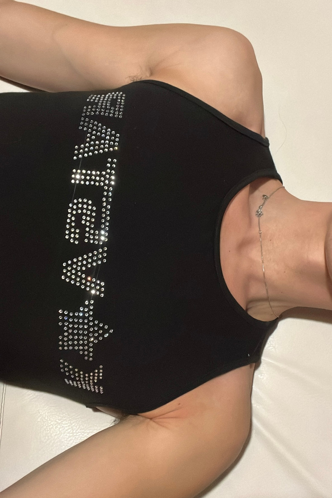 KAVSTAR Rhinestone Tank Top