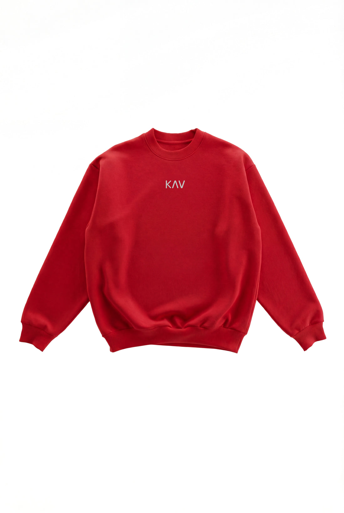 Red Original Oversized Crewneck Sweater