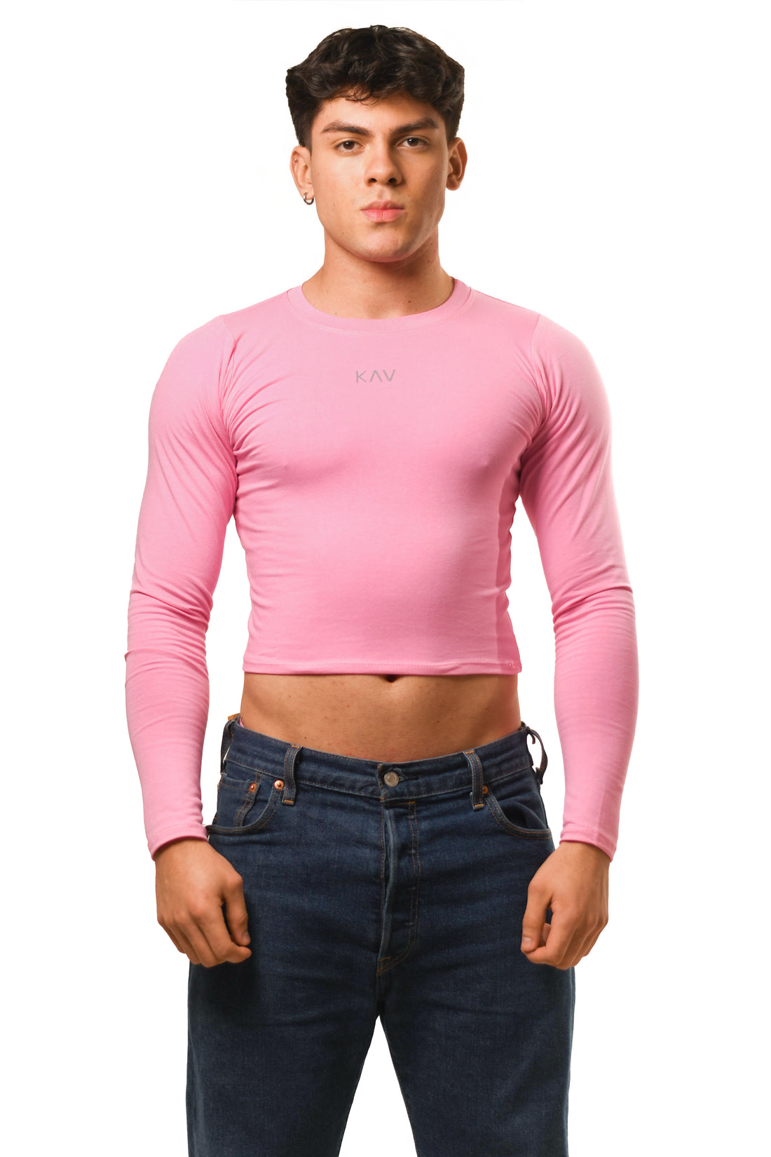 Pink Long Sleeve Magnet Top