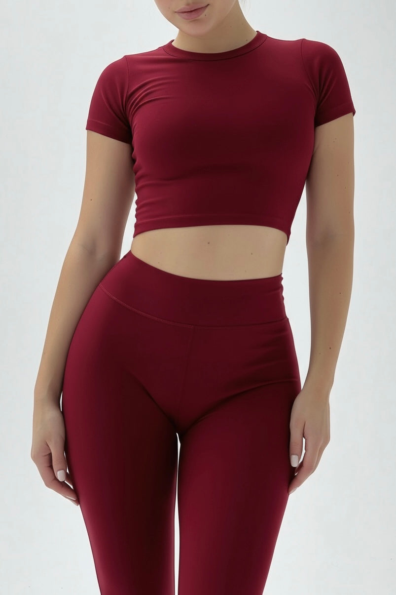 Dark Red Original Cotton Jersey Baby Tee