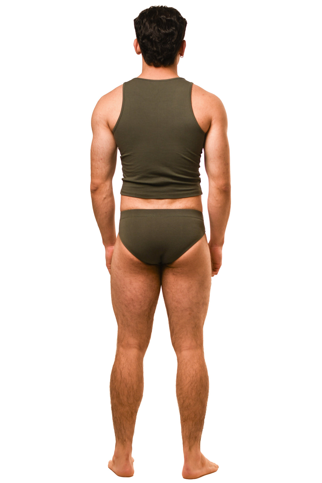 Dark Green Magnet Brief Set