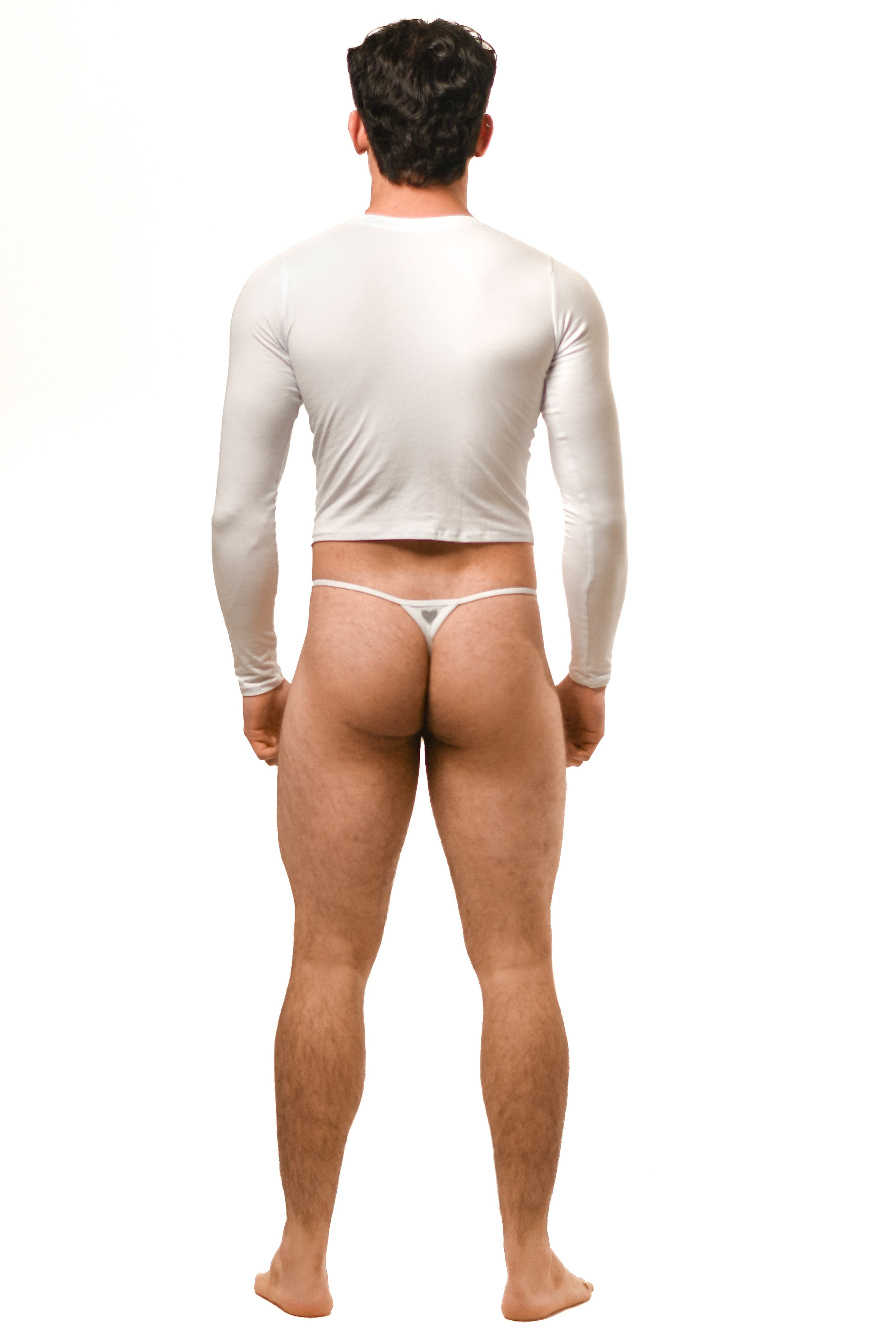 White Long Sleeve Magnet Top