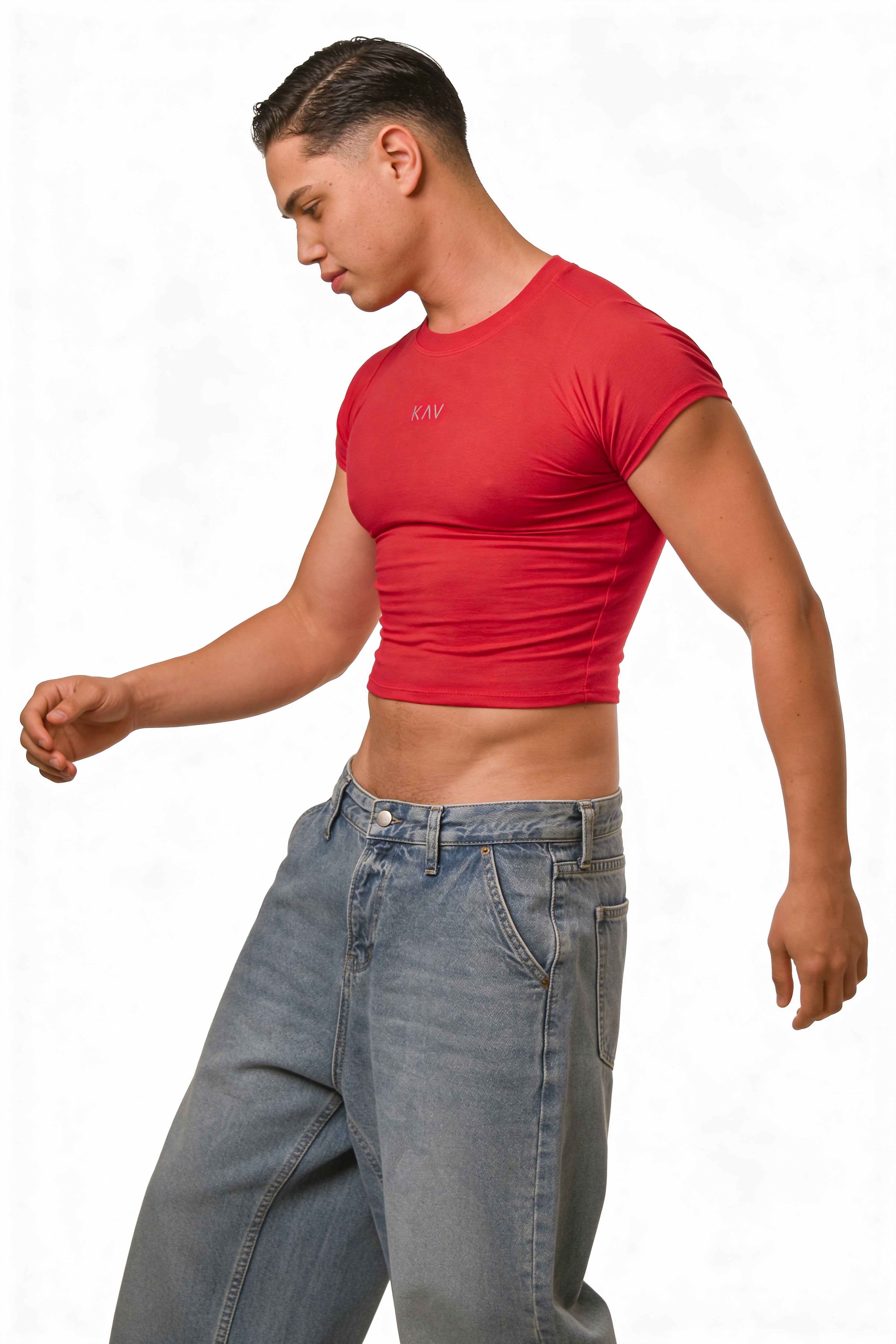 Red Magnet Baby Tee