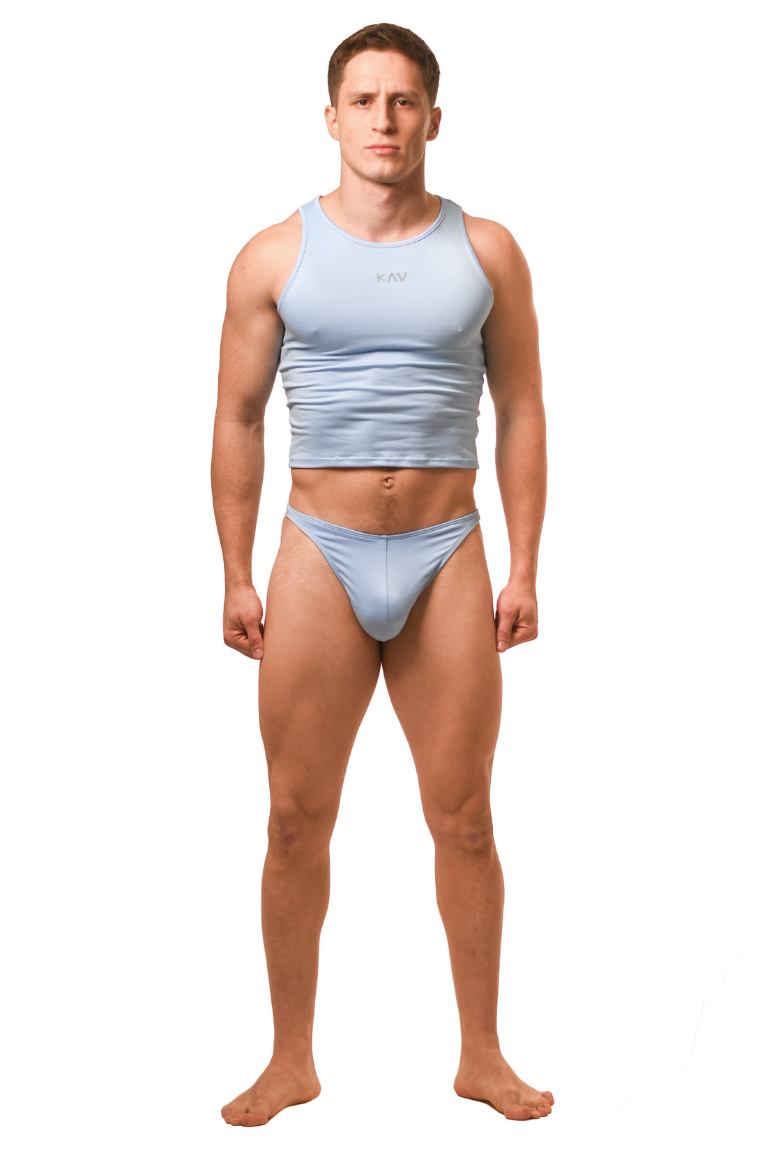 Baby Blue Gabriel Thong Set