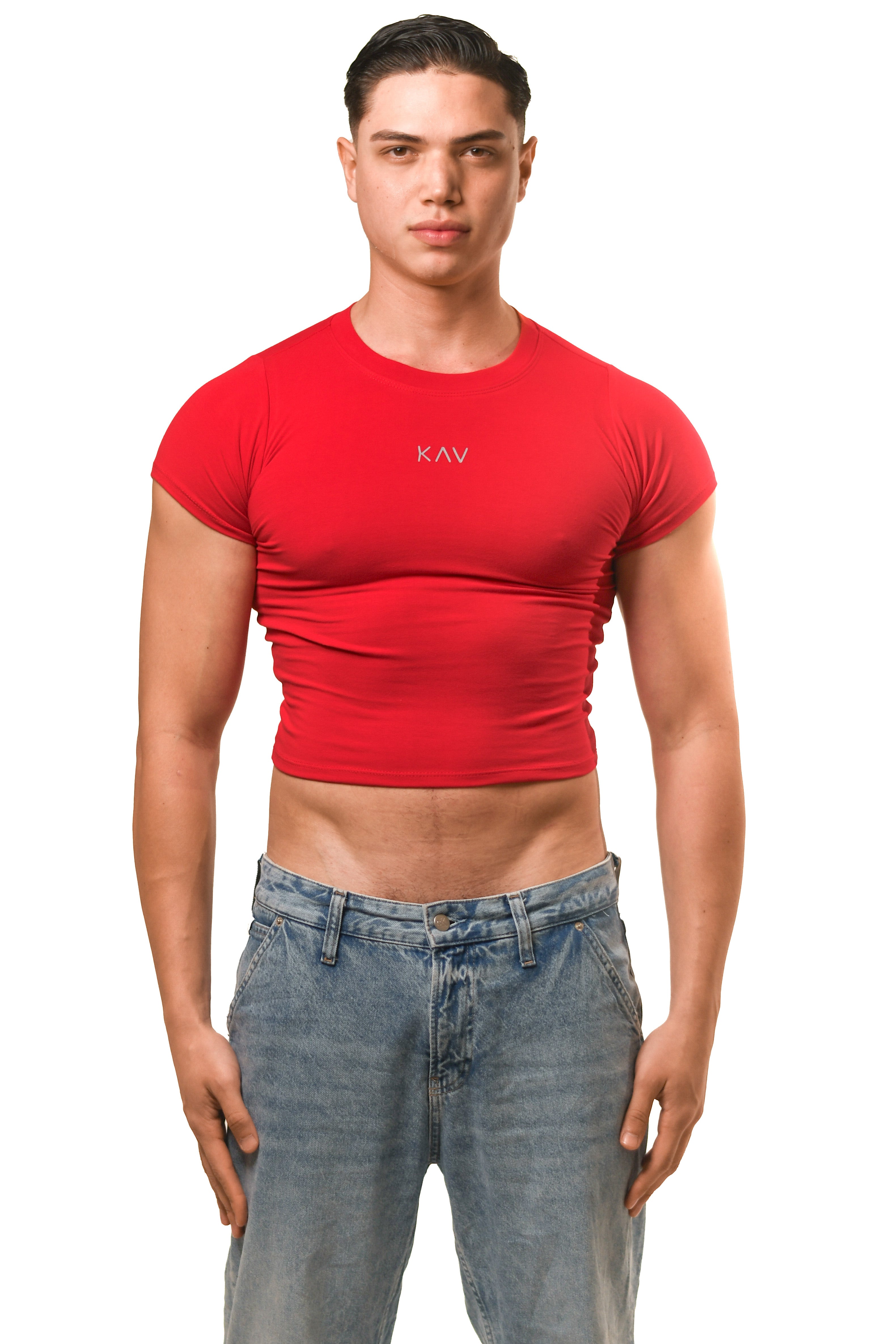 Red Magnet Baby Tee