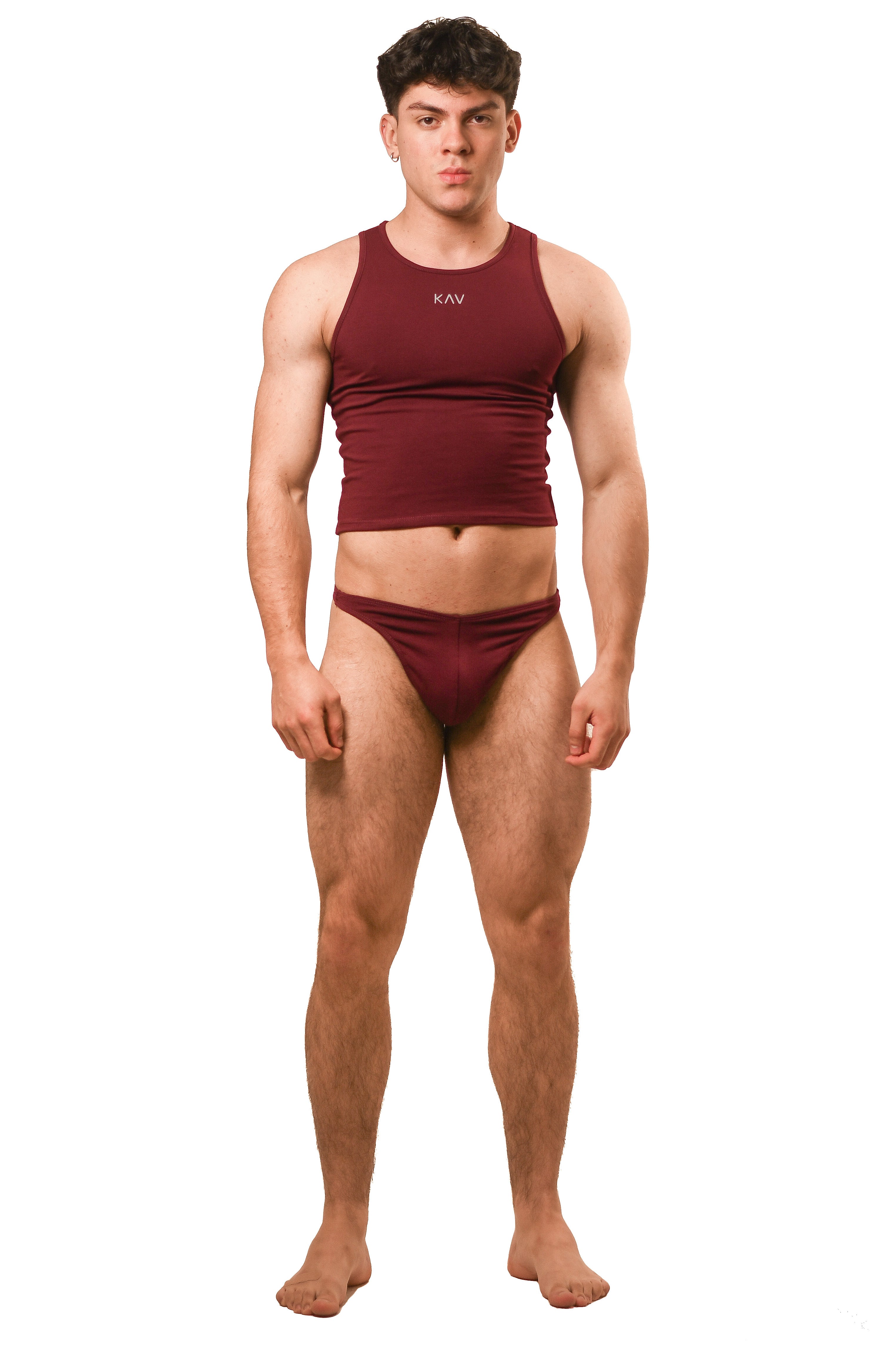 Dark Red Magnet Tank Top