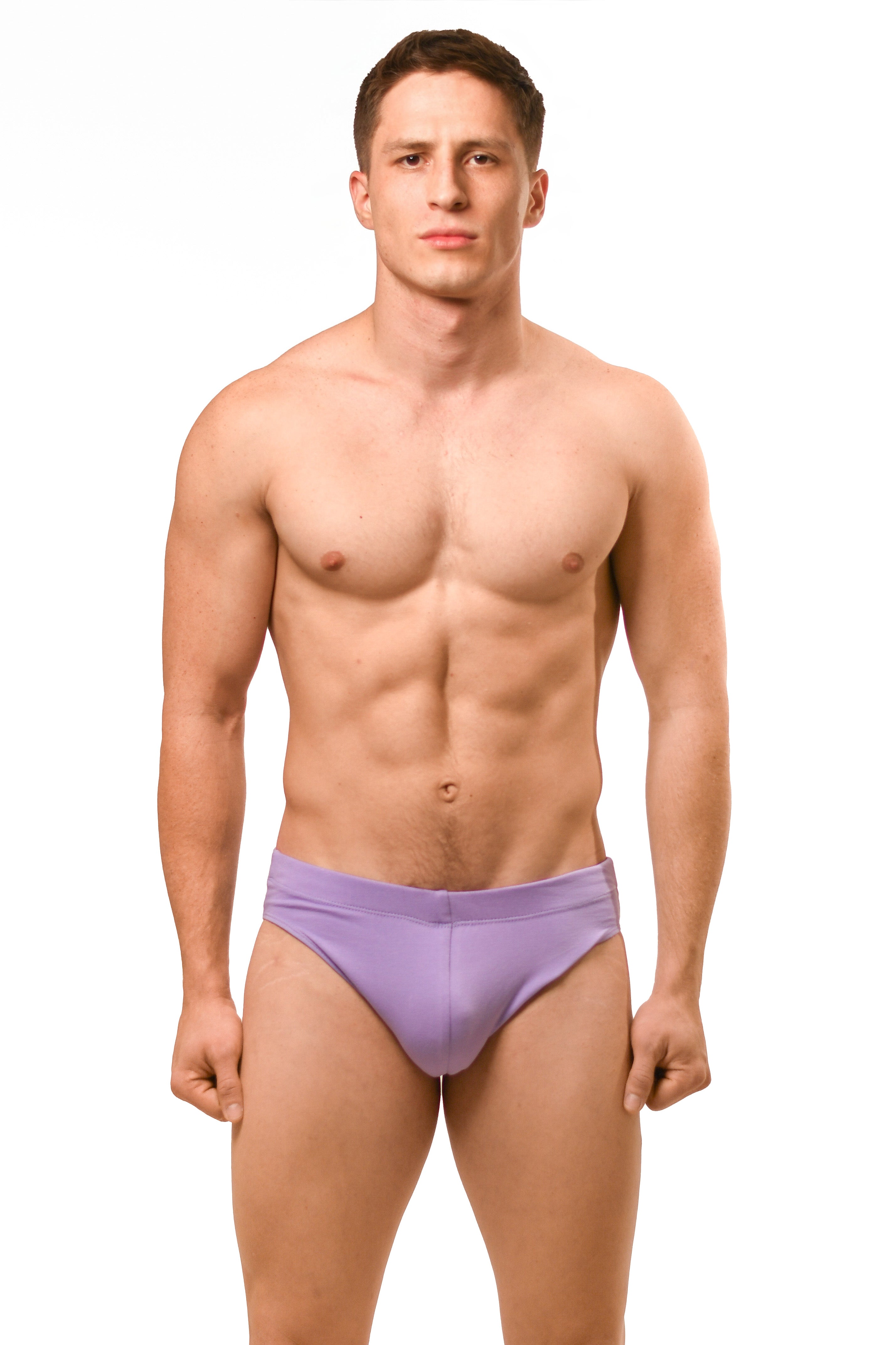 Lilac Cotton Jersey Brief