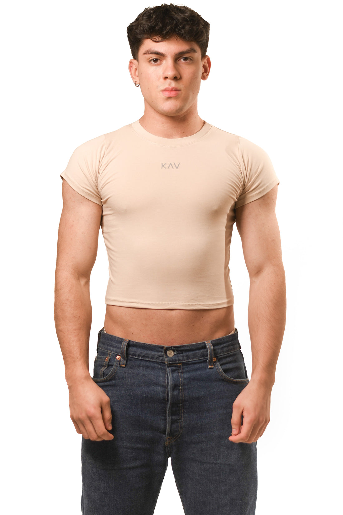 Beige Magnet Baby Tee