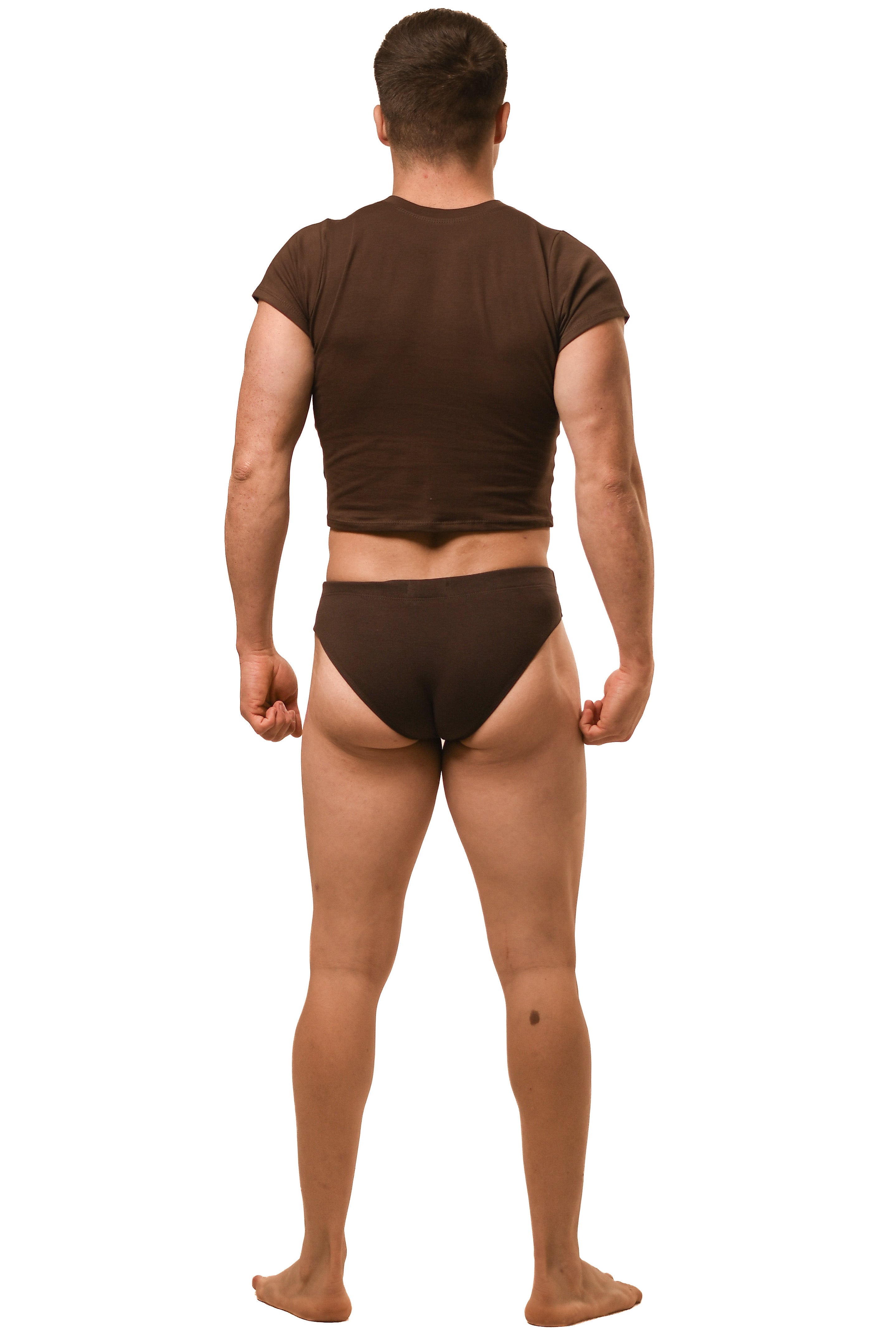 Hot Brown Alberto Brief Set