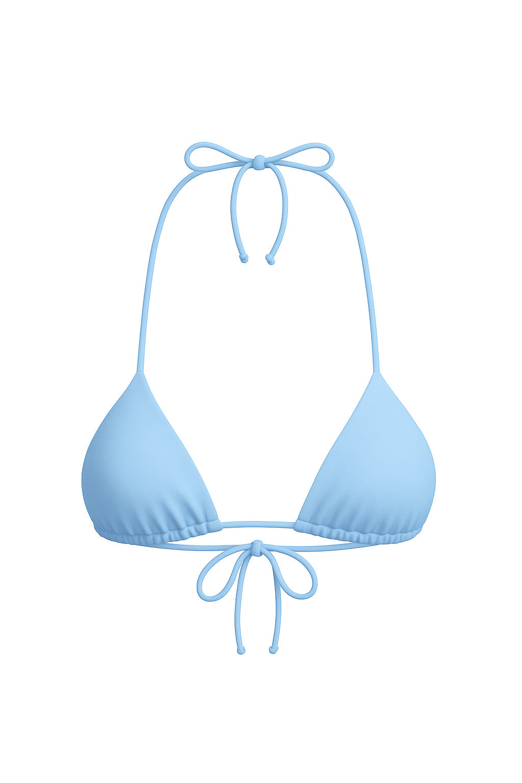 Baby Blue Triangle Swim Top
