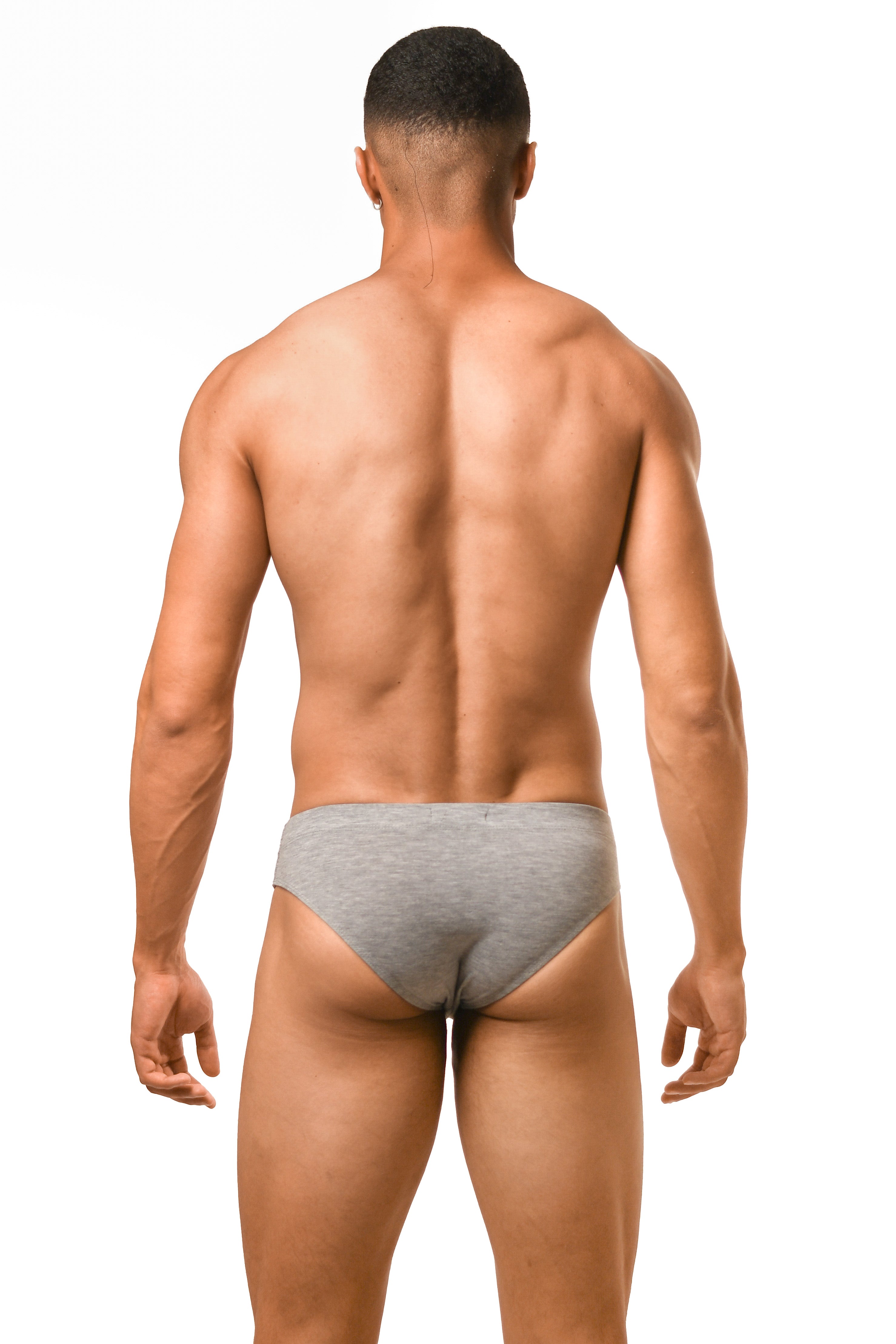 Moon Gray Cotton Jersey Brief