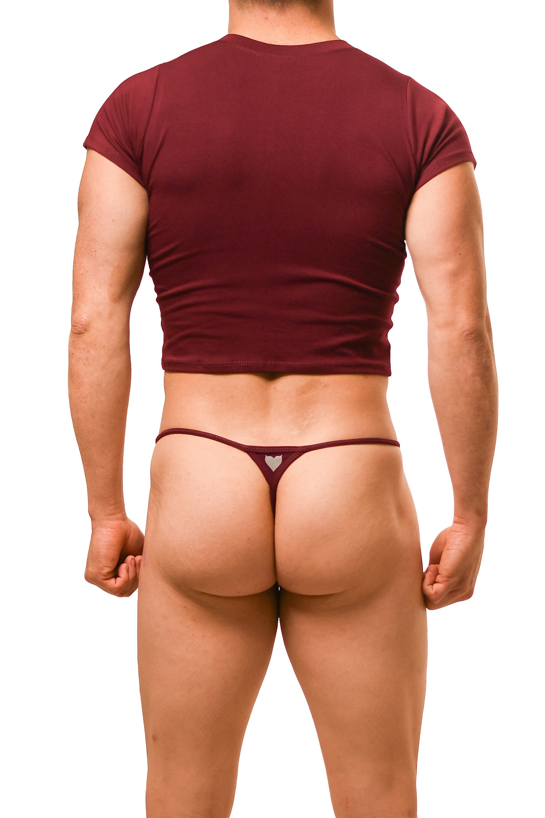 Dark Red Alberto G-String Set