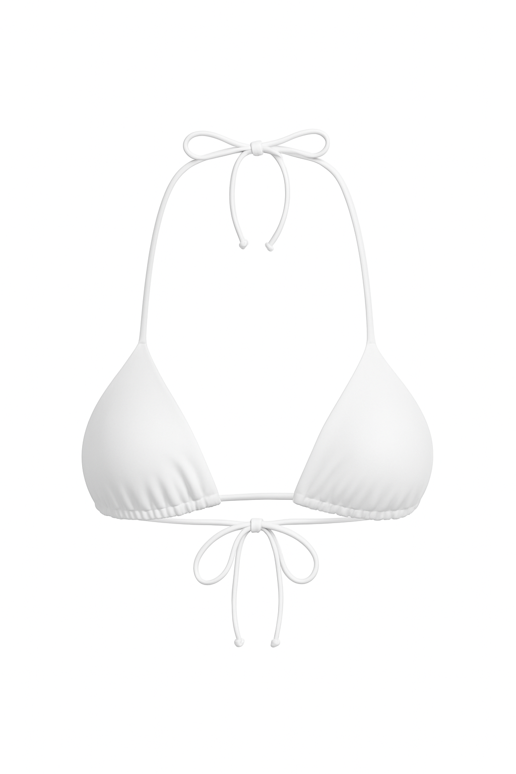 White Triangle Swim Top