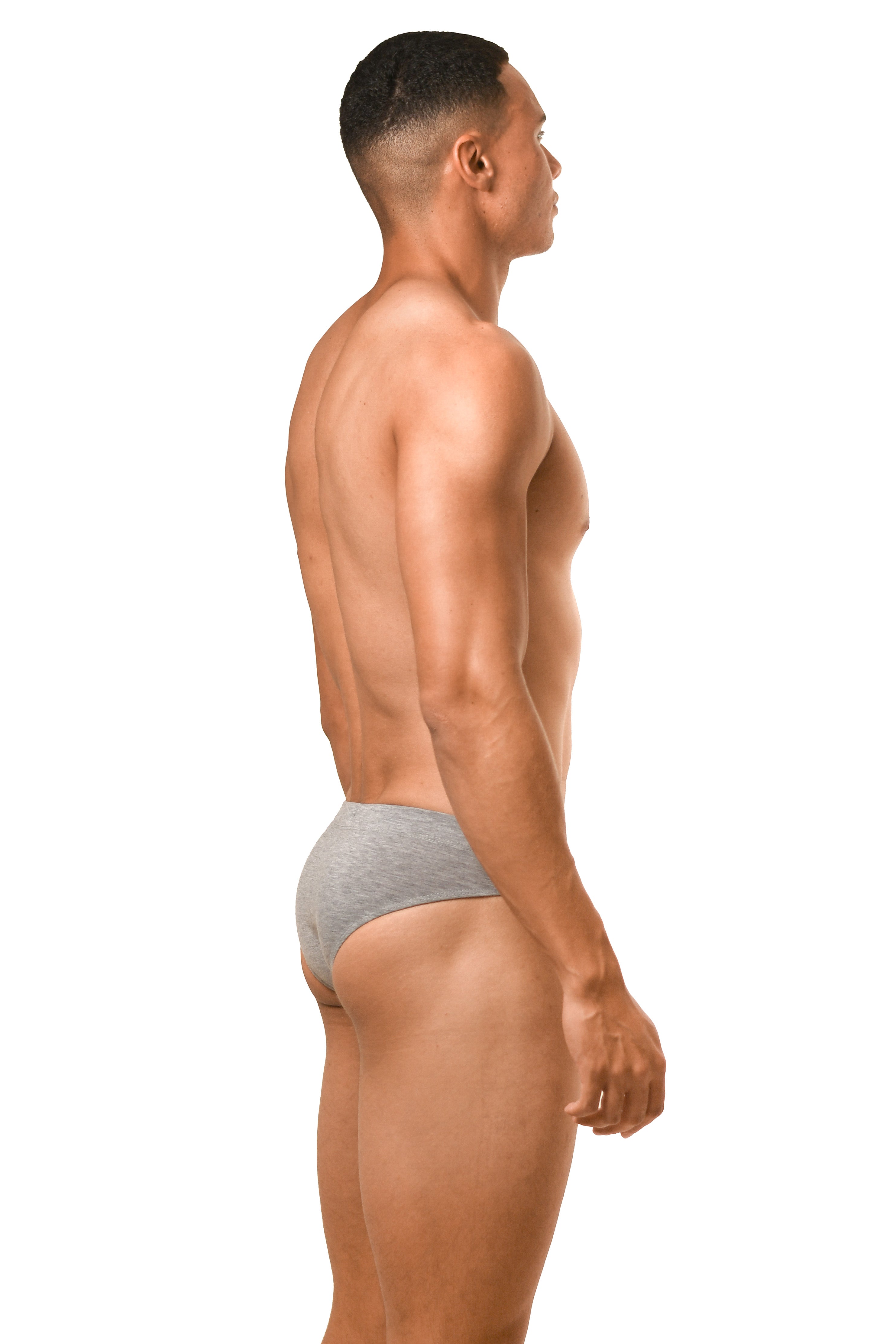 Moon Gray Cotton Jersey Brief