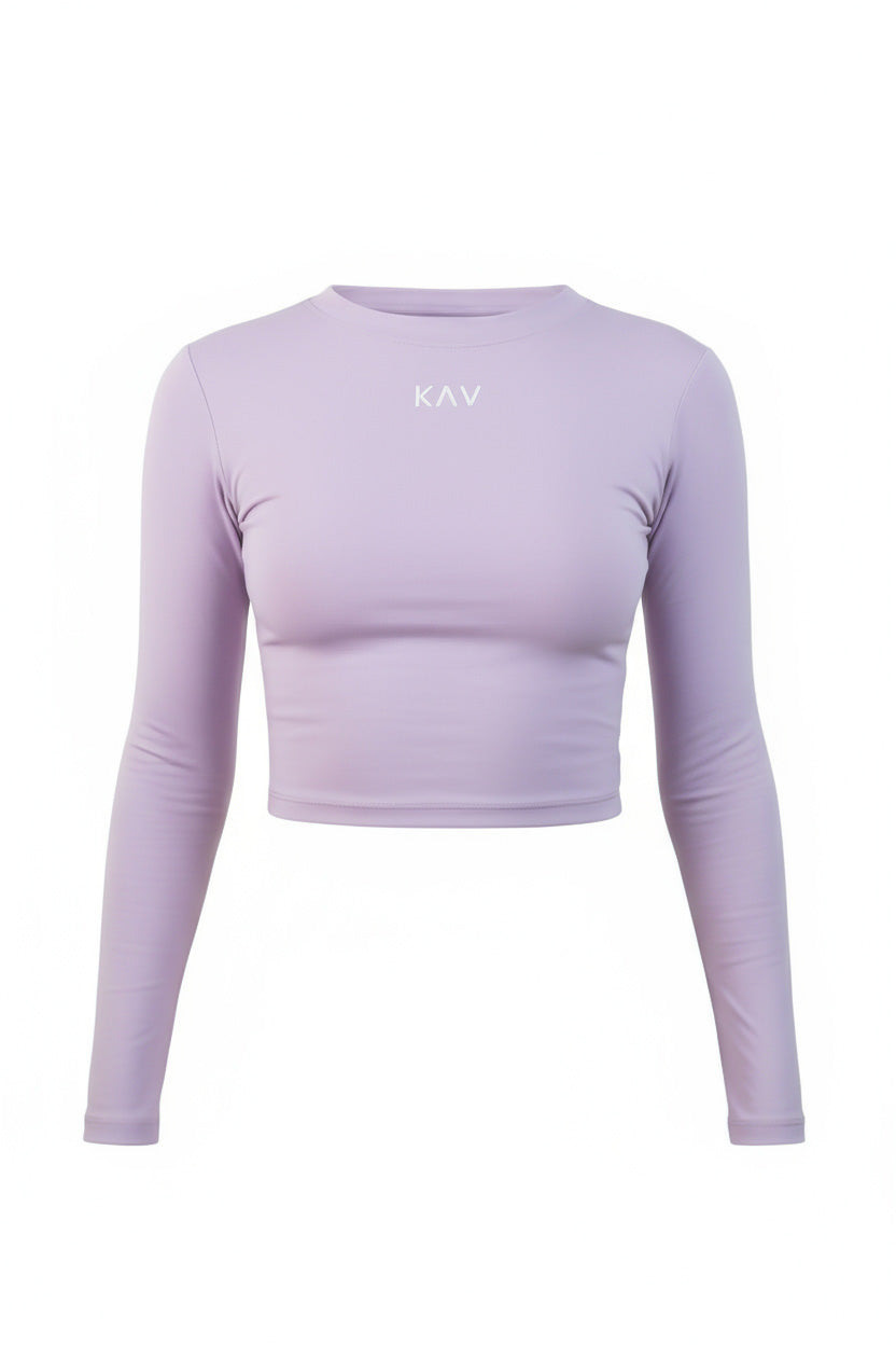 Lilac Long Sleeve Magnet Top