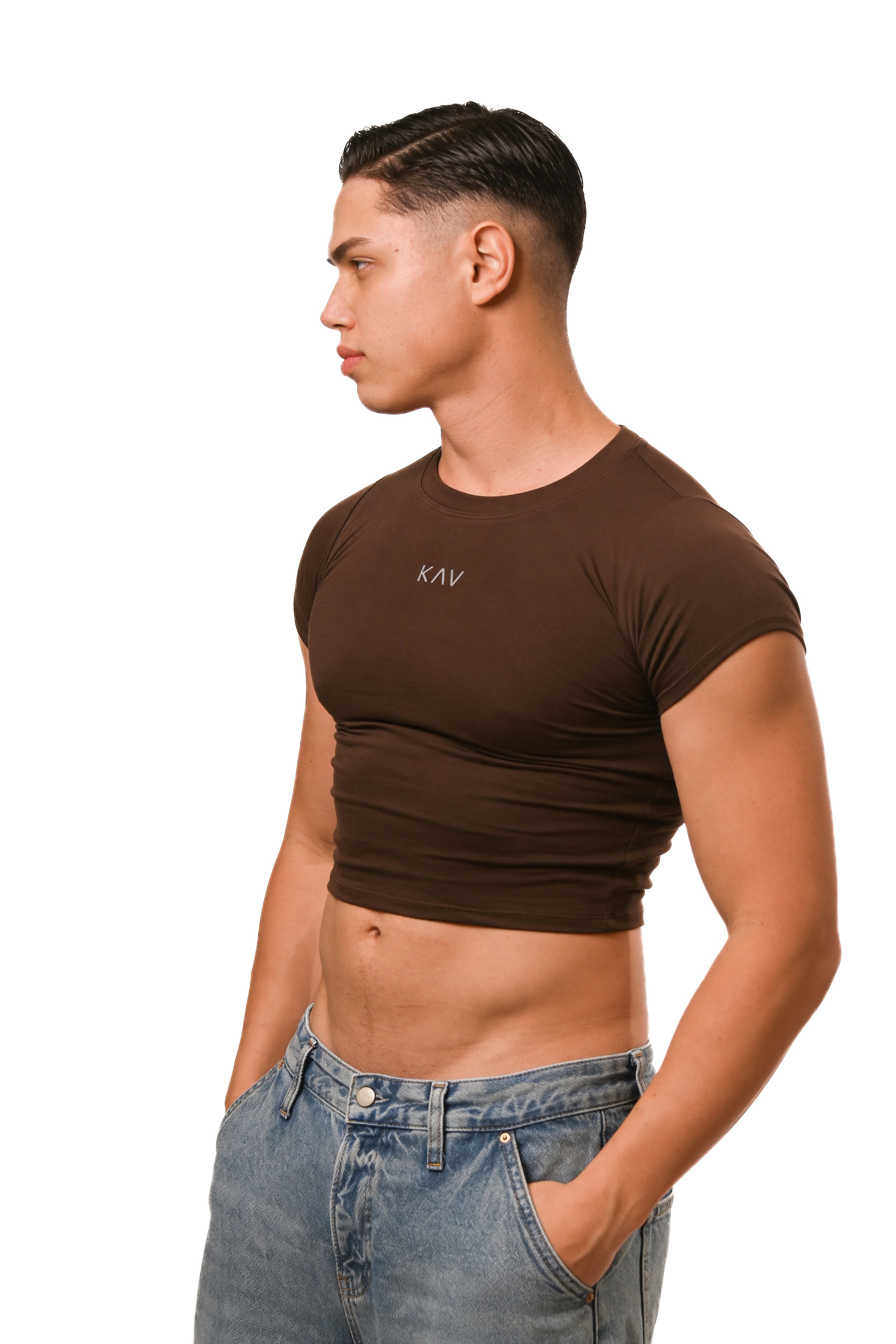 Dark Brown Magnet Baby Tee