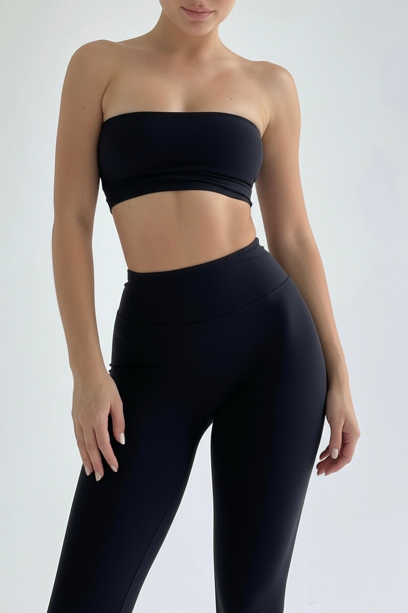 Black Original Cotton Jersey Mini Bandeau Top
