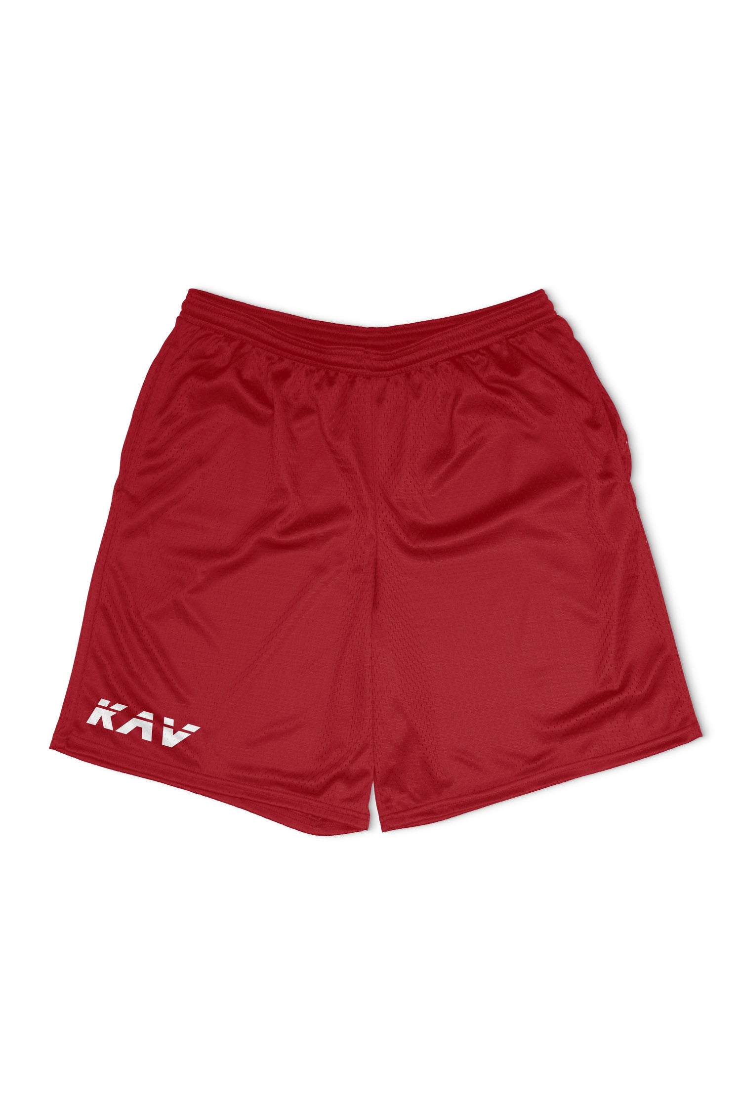 Red Classic Mesh Shorts