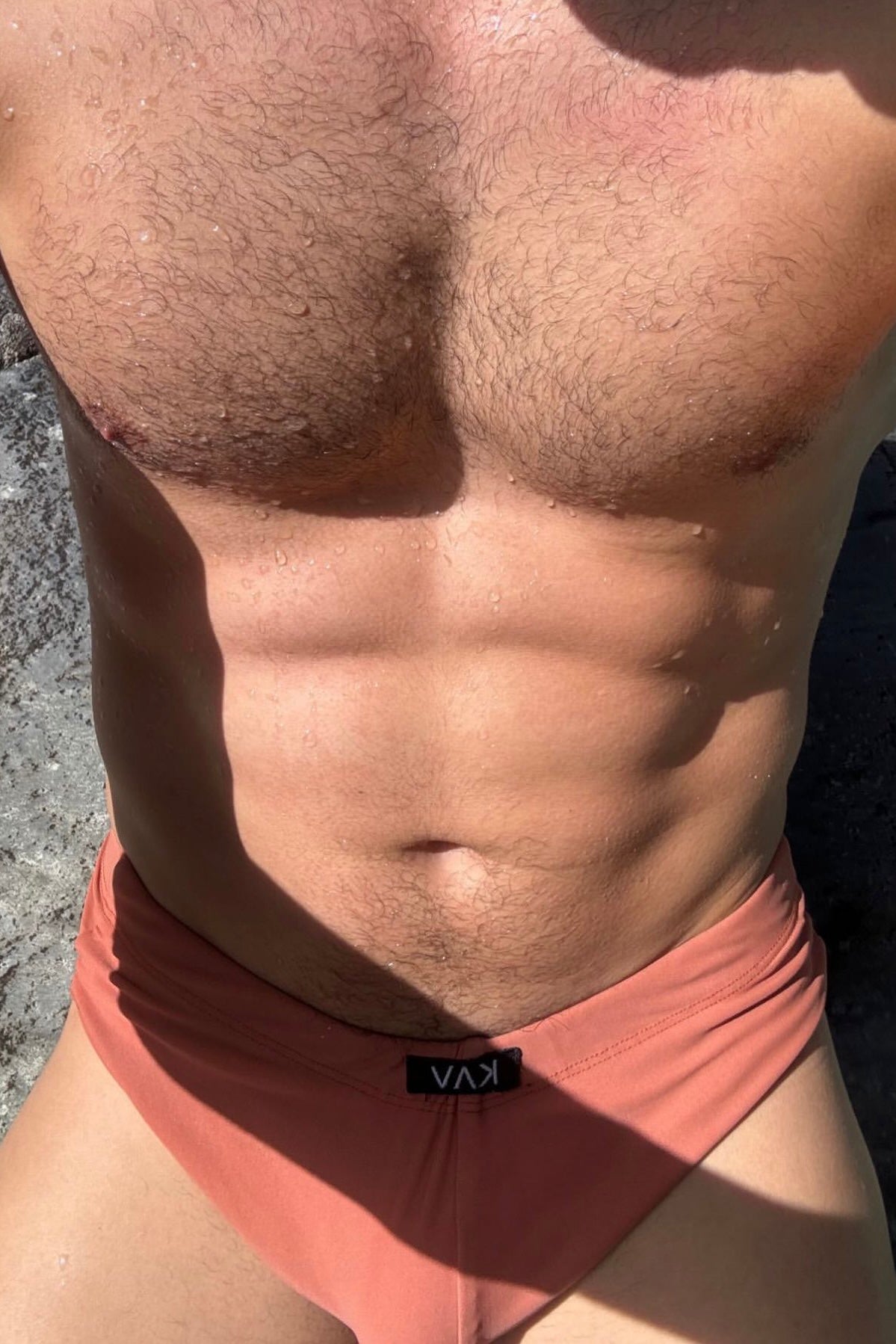 Burnt Caramel Minimal Swim Brief