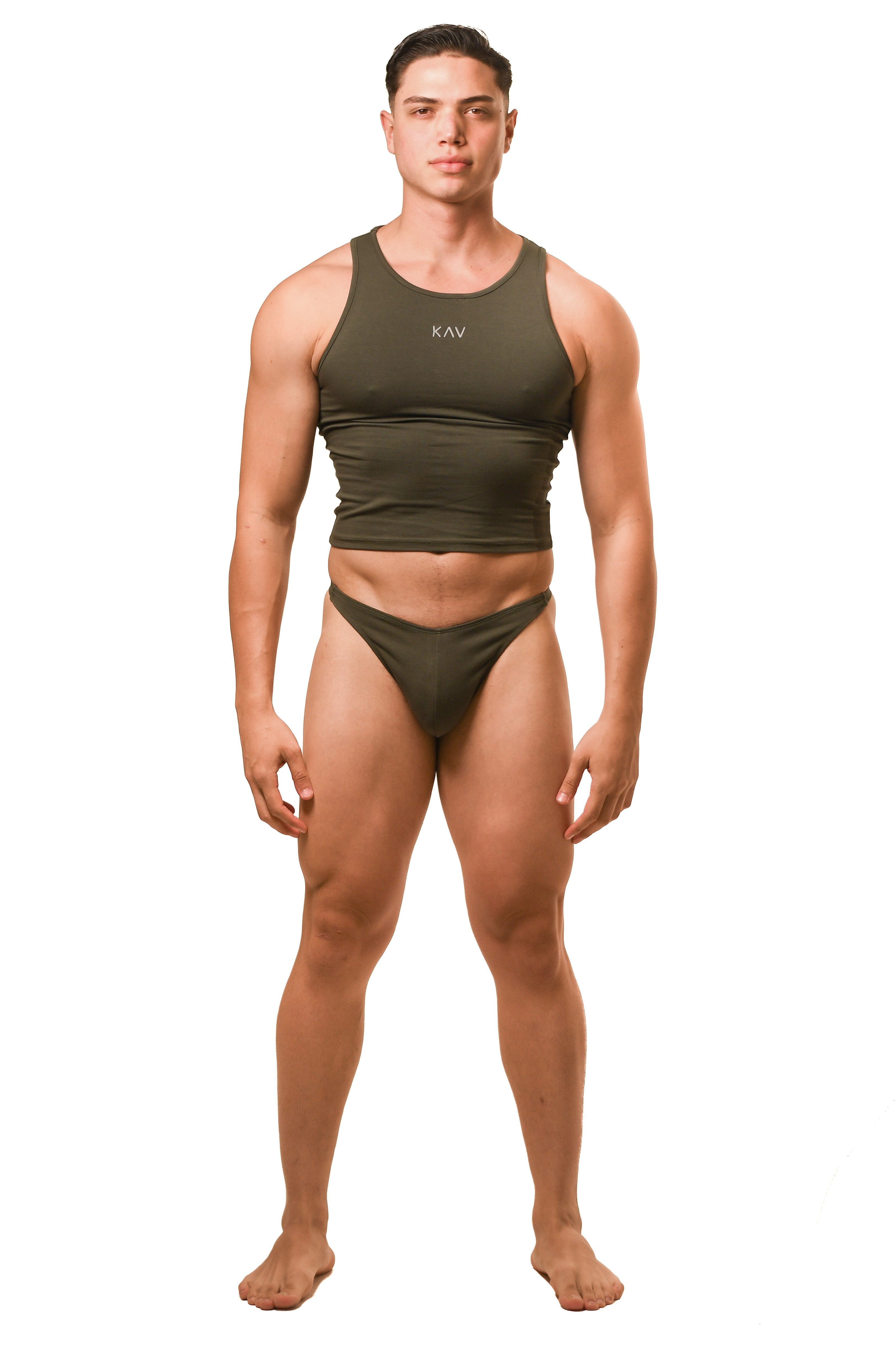 Dark Green Gabriel Thong Set