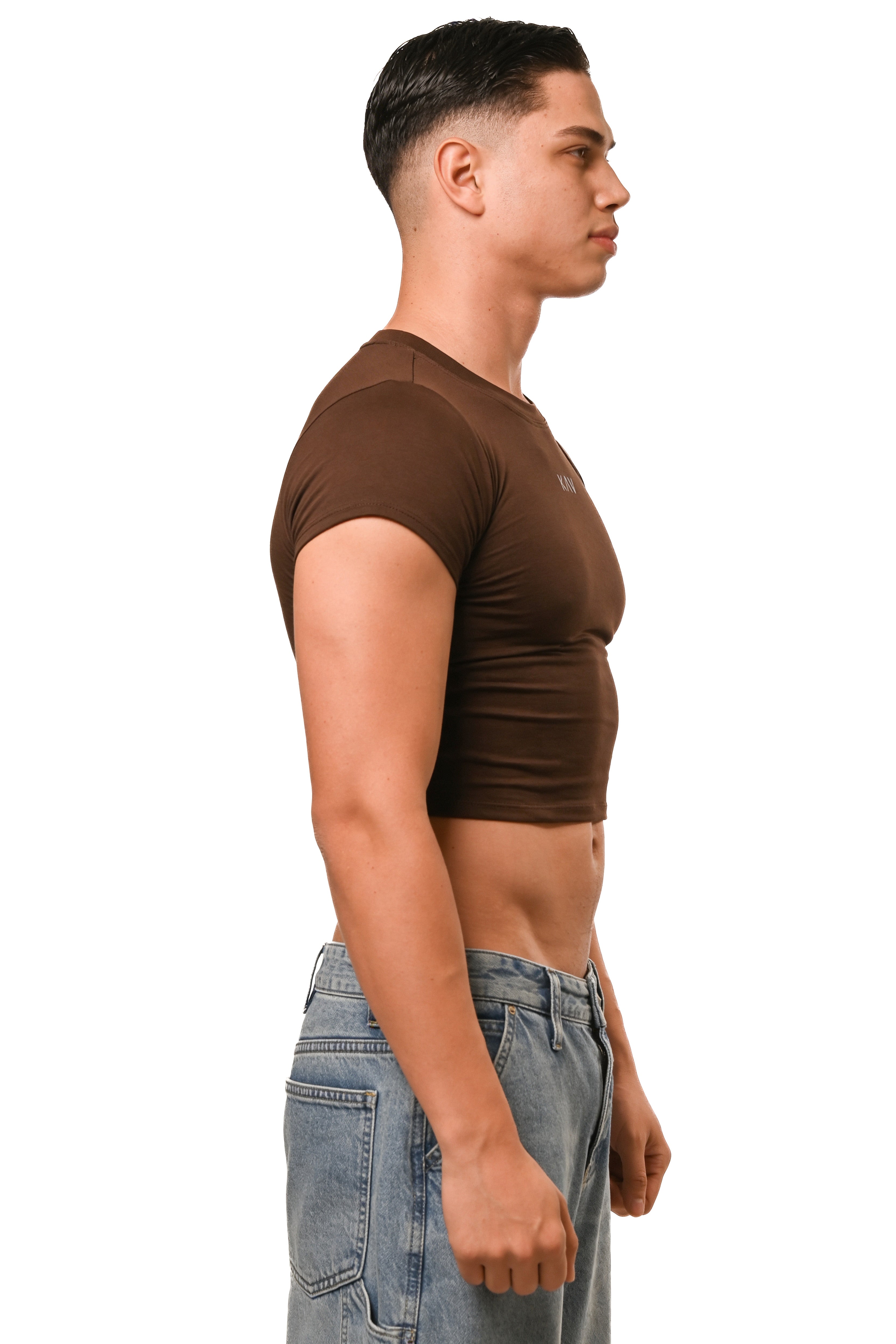 Dark Brown Magnet Baby Tee