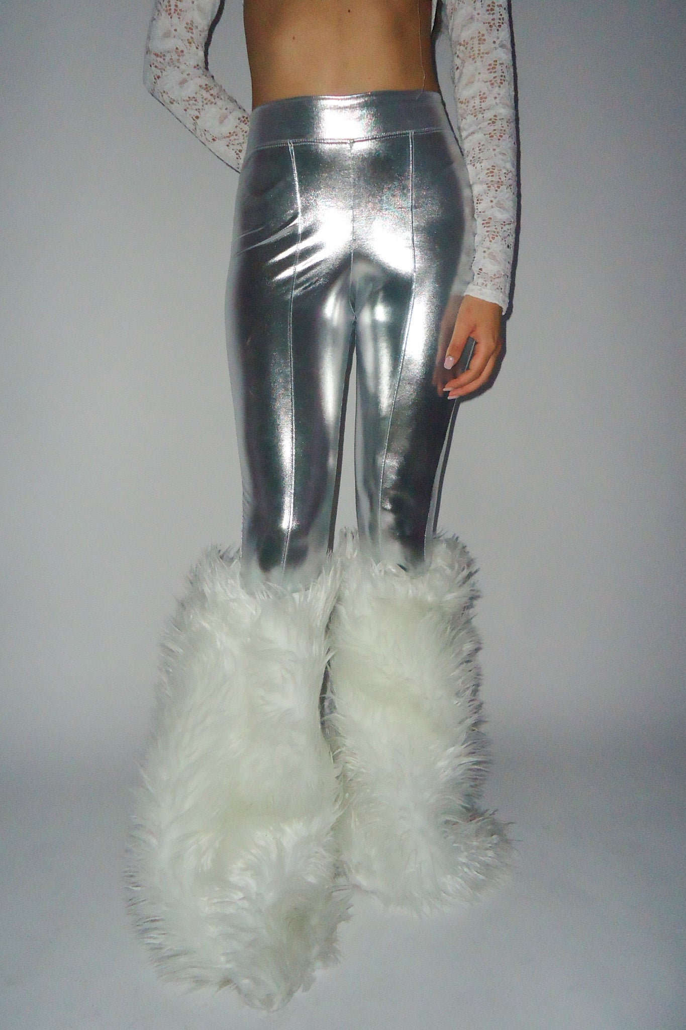 Silver Metallic Pant