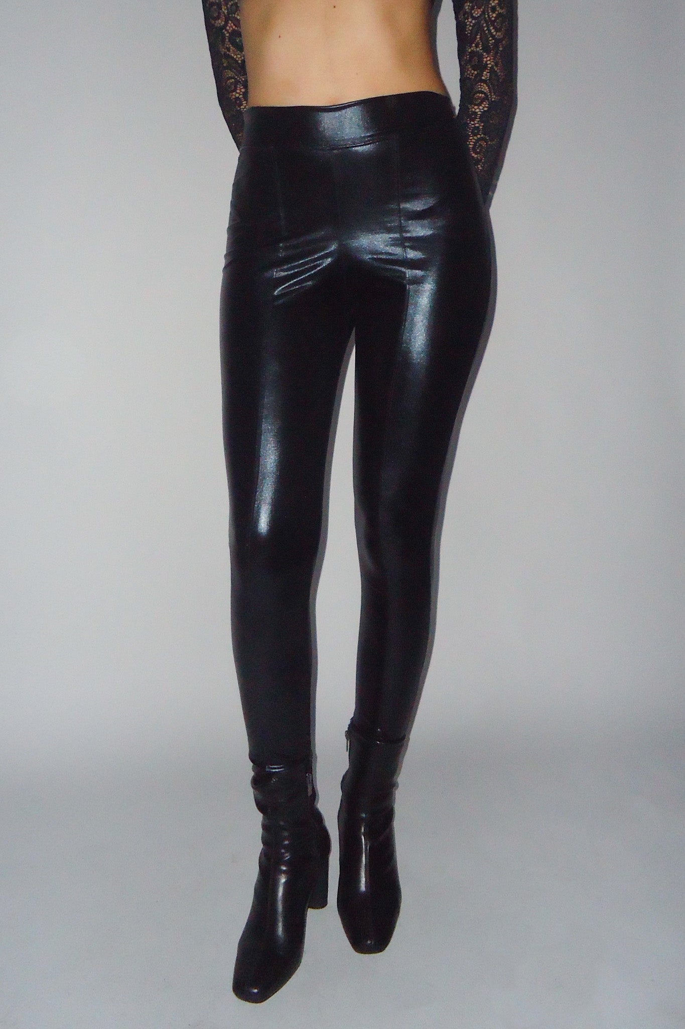 Black Metallic Pant