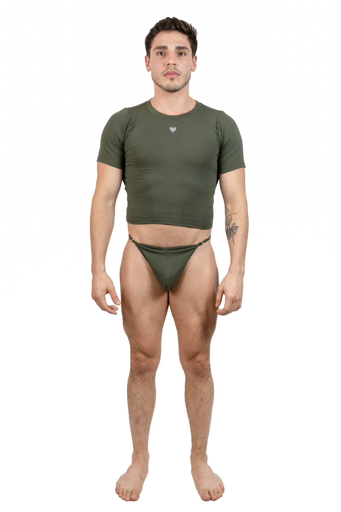 Dark Green Alberto G-String Set