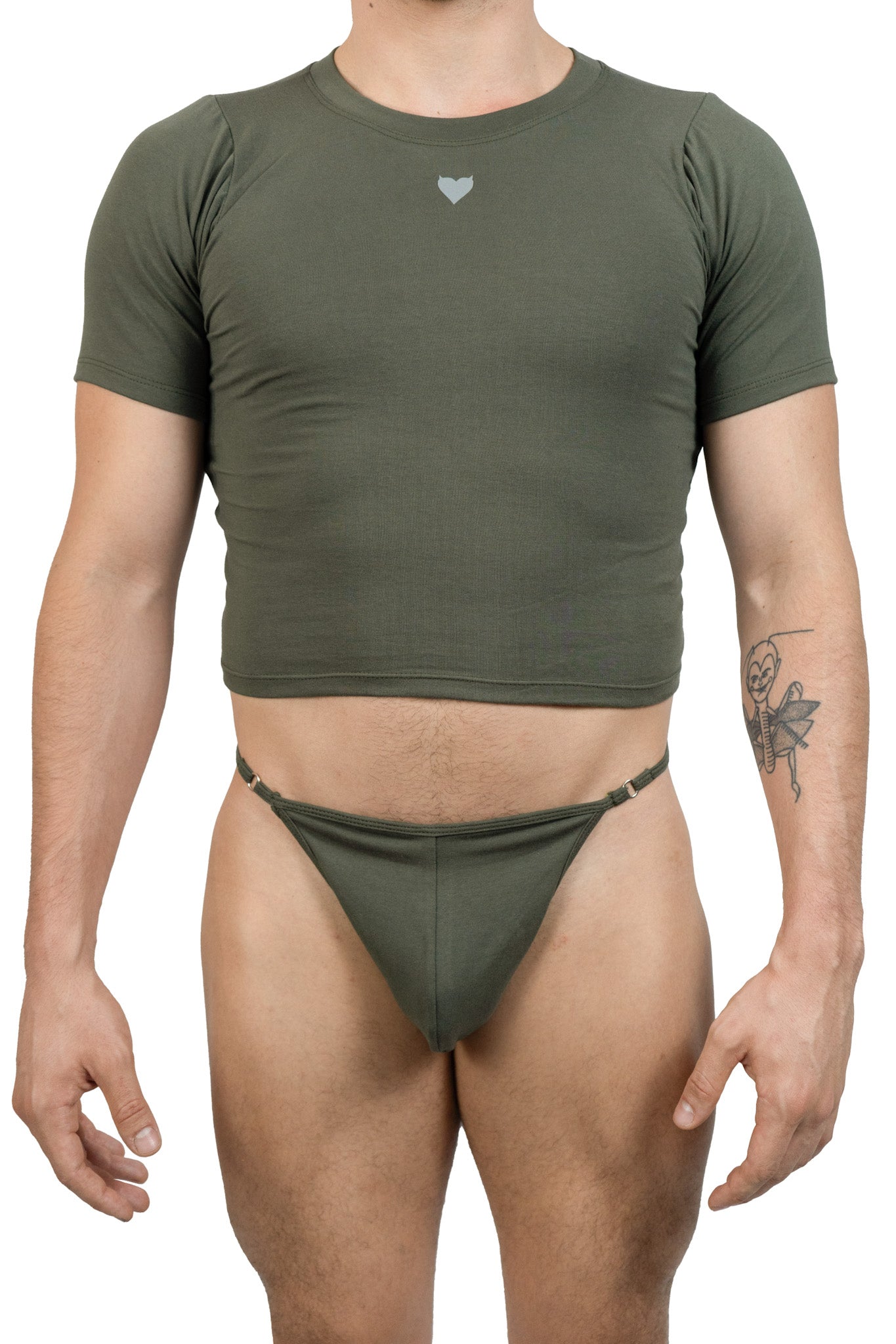 Dark Green Alberto G-String Set