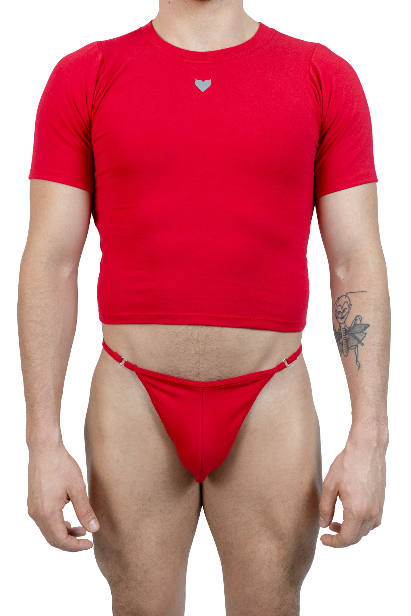 Red Cotton Jersey Men G-String