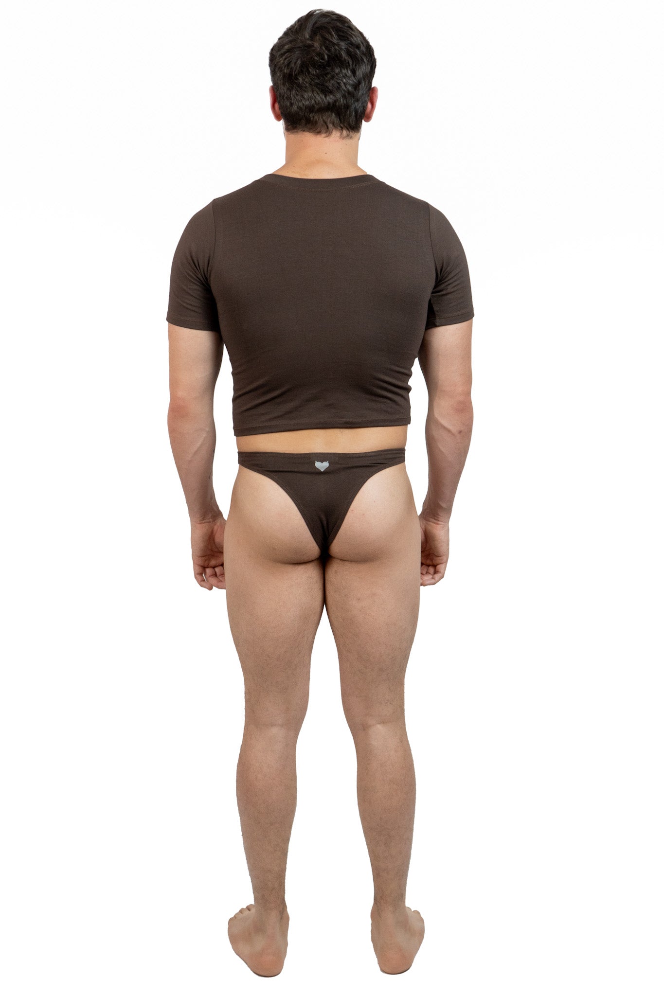 Hot Brown Alberto Thong Set