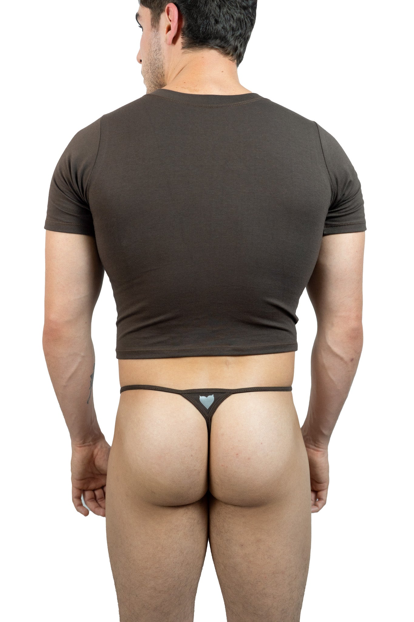 Hot Brown Alberto G-String Set