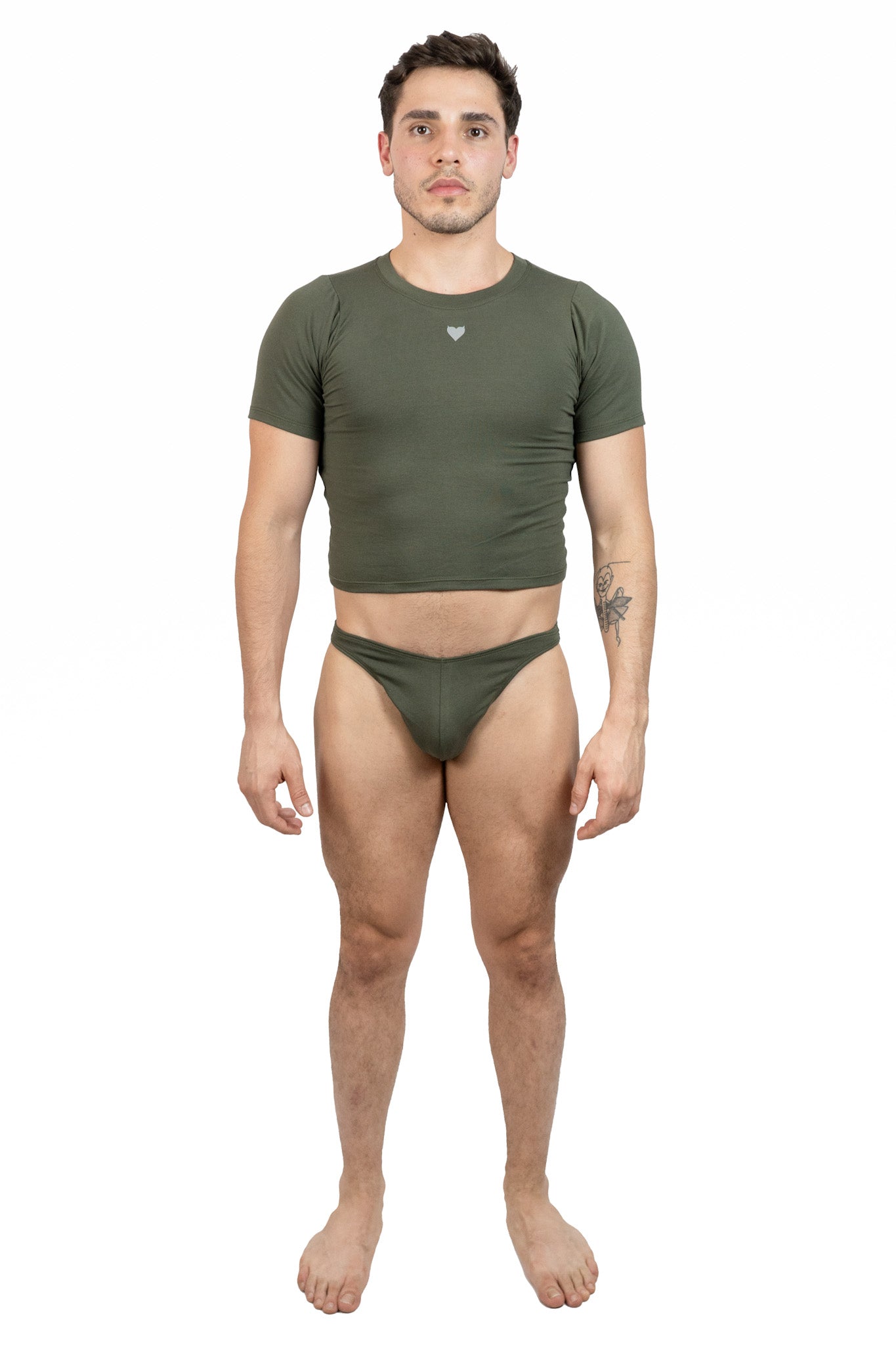 Dark Green Alberto Thong Set