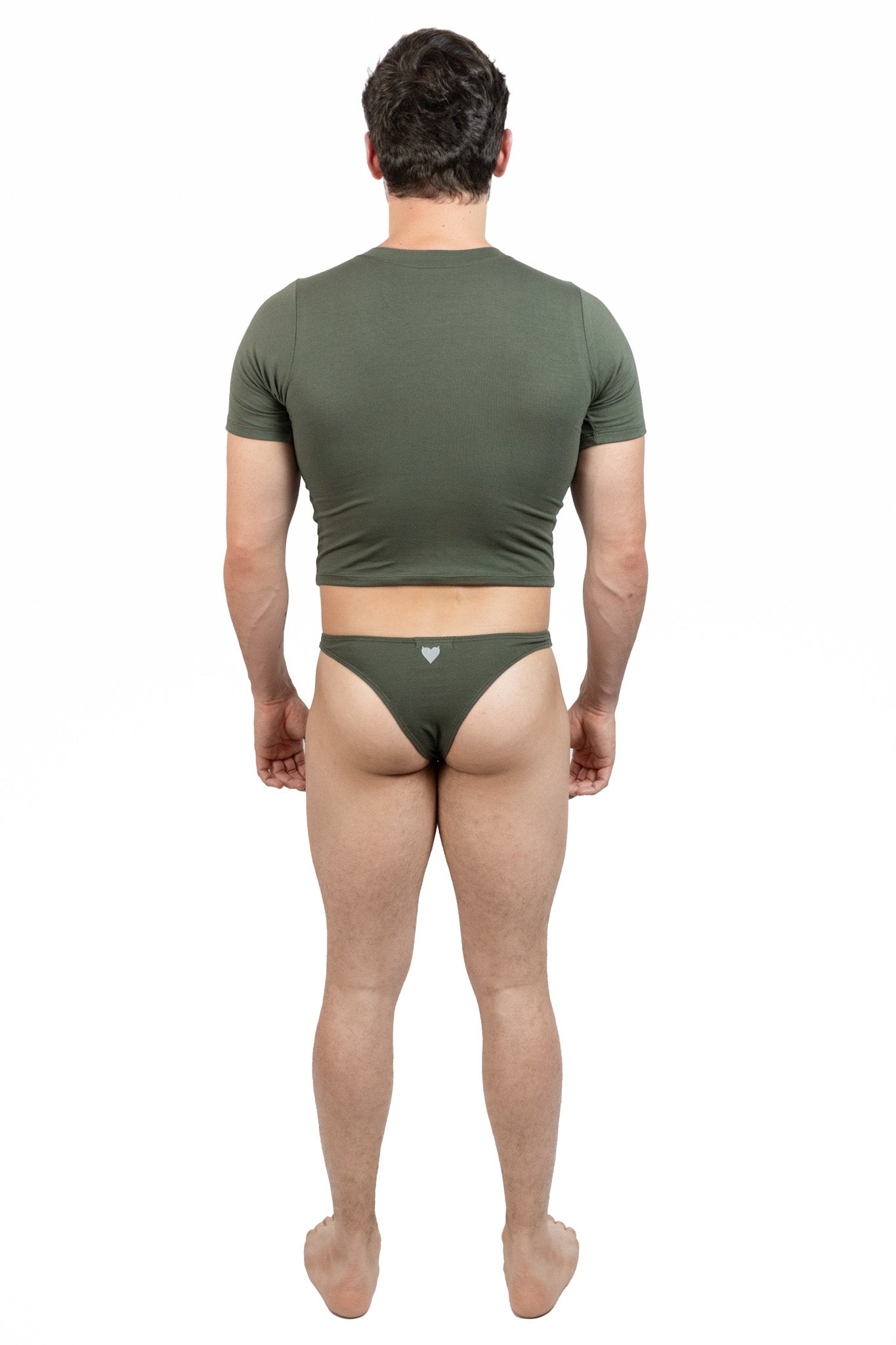 Dark Green Alberto Thong Set
