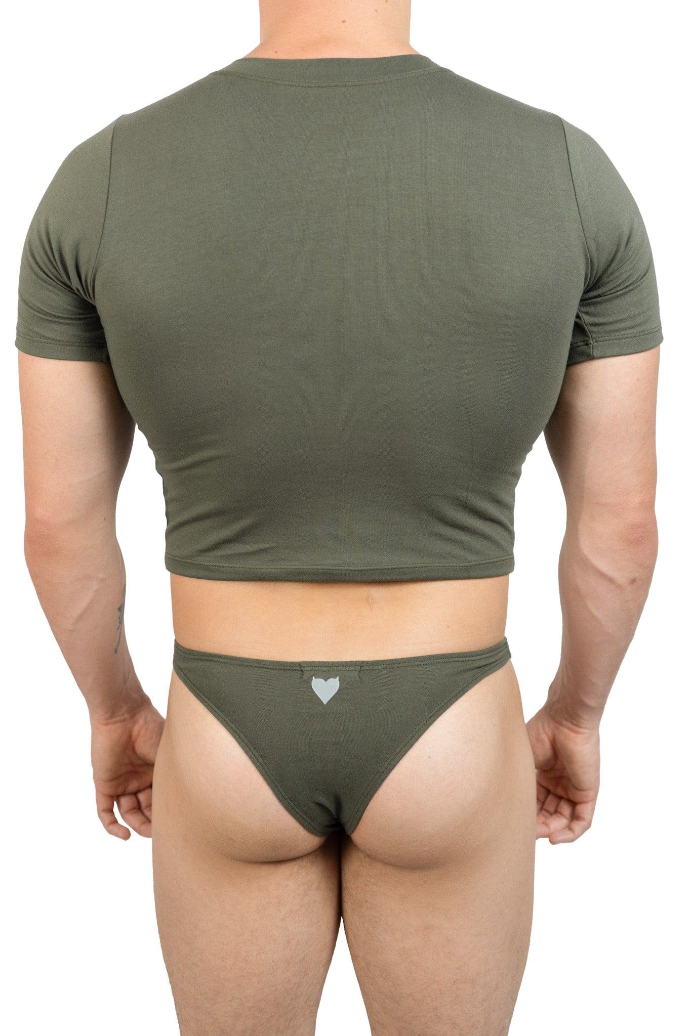 Dark Green Alberto Thong Set