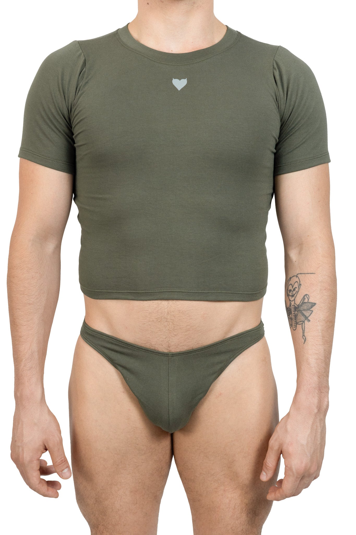 Dark Green Alberto Thong Set