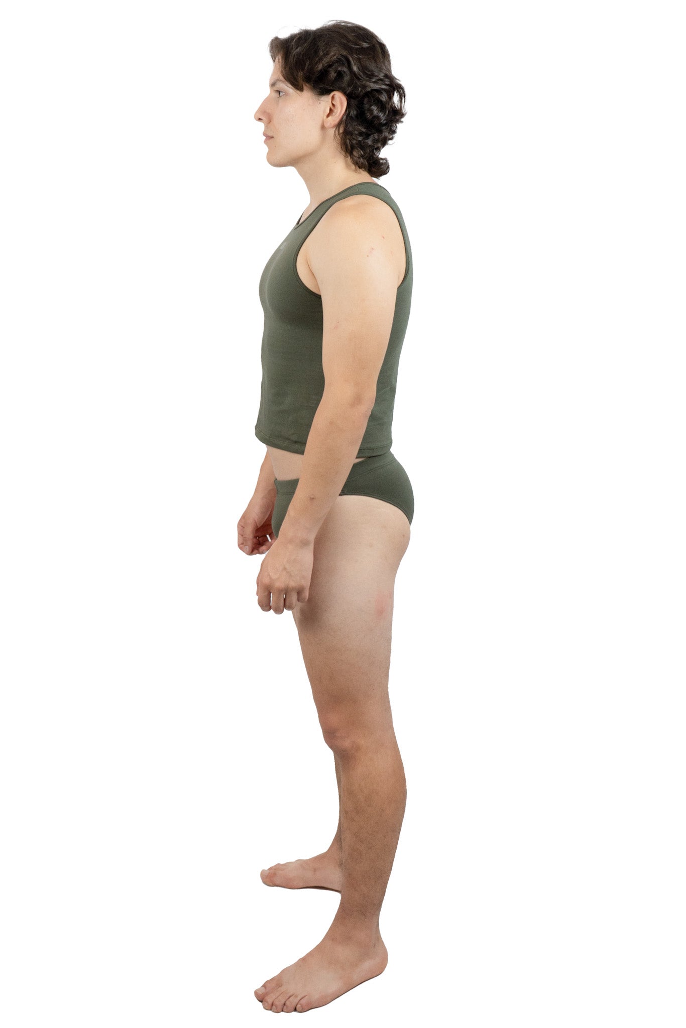 Dark Green Magnet Brief Set