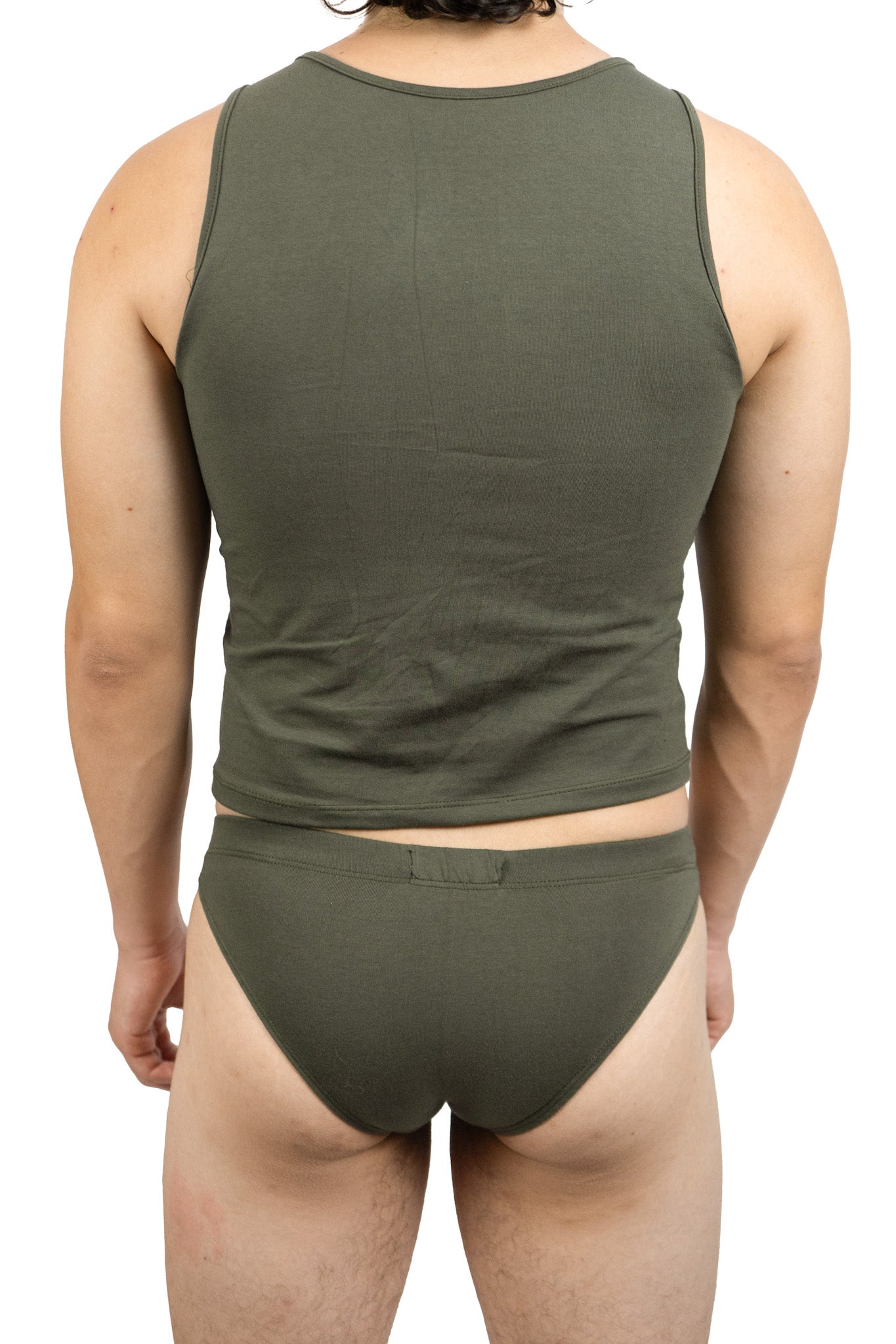 Dark Green Magnet Brief Set