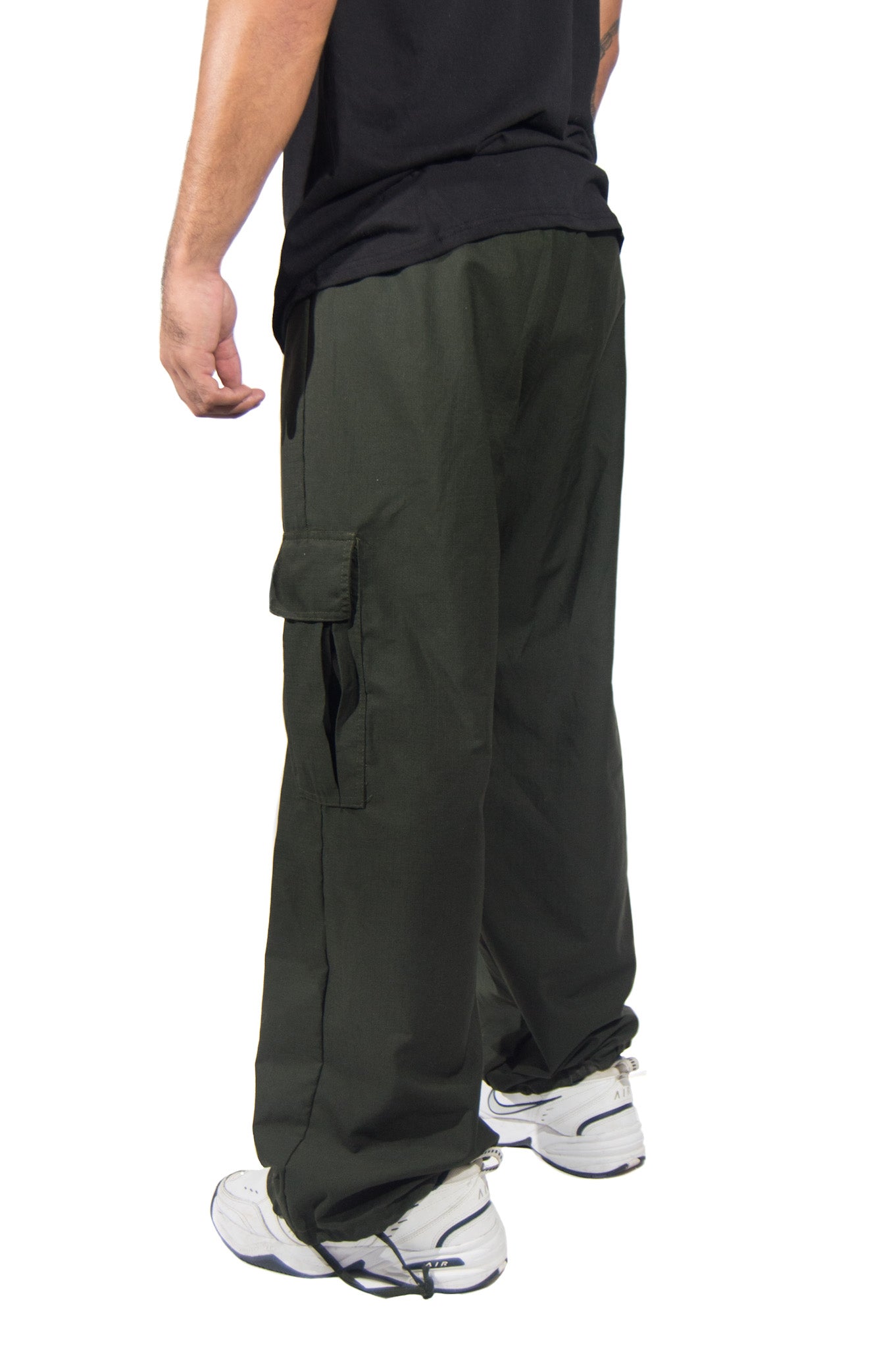 Dark Green Parachute Pant