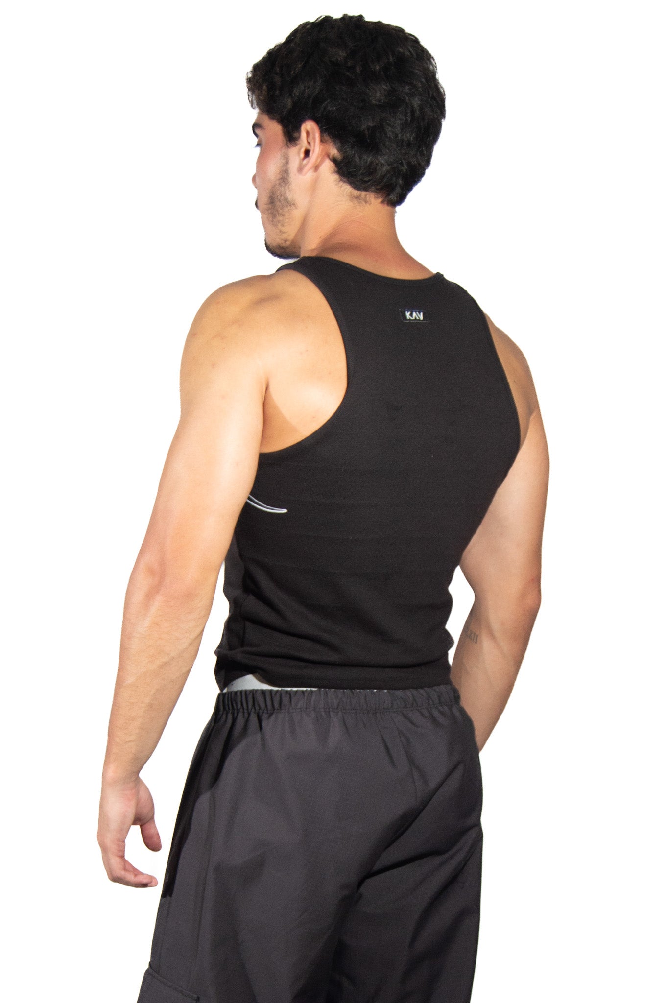 Power Tribal Black Tank Top