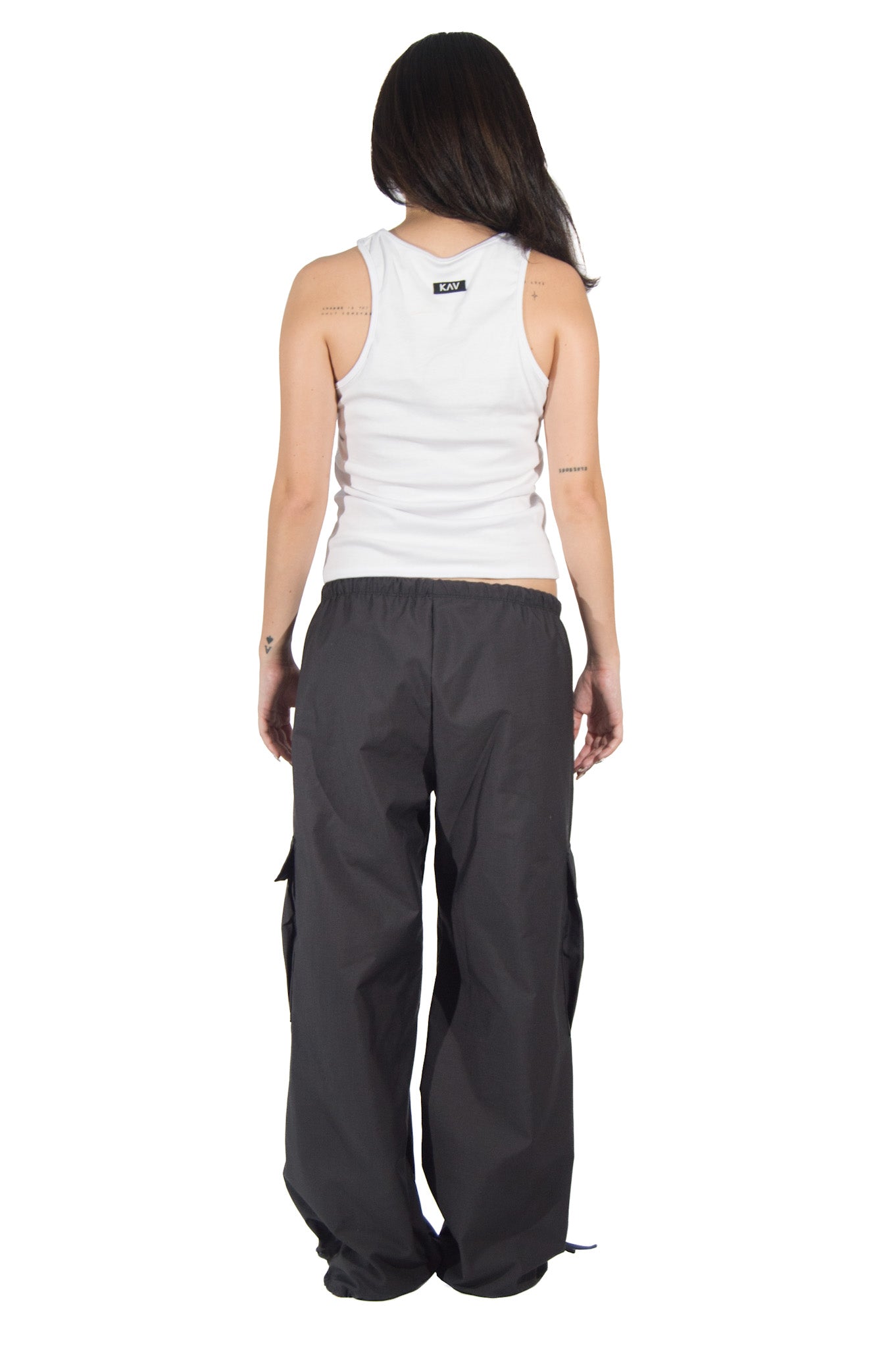Space Gray Parachute Pant