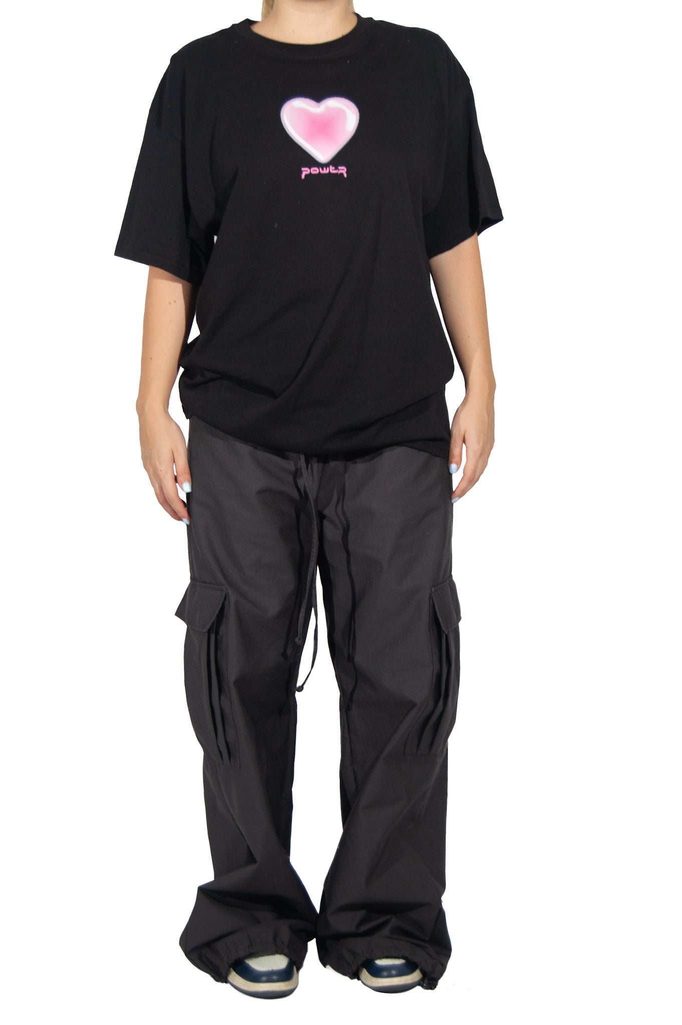 Power Heart Black T-Shirt