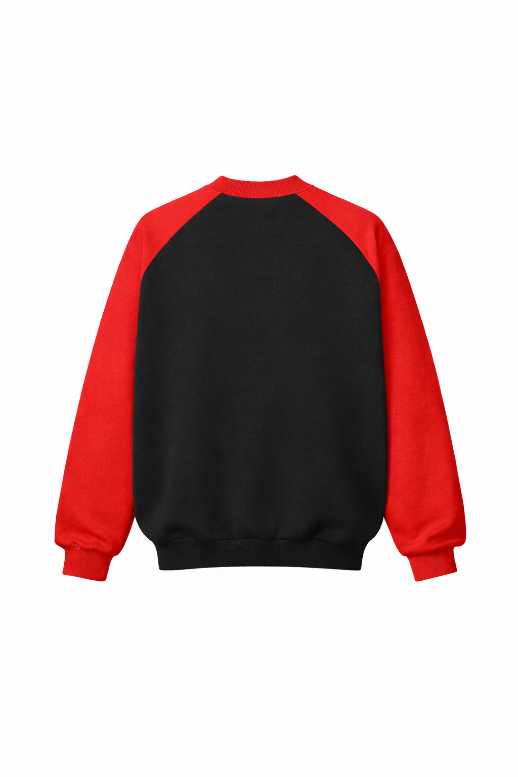 Black Raglan University Sweater