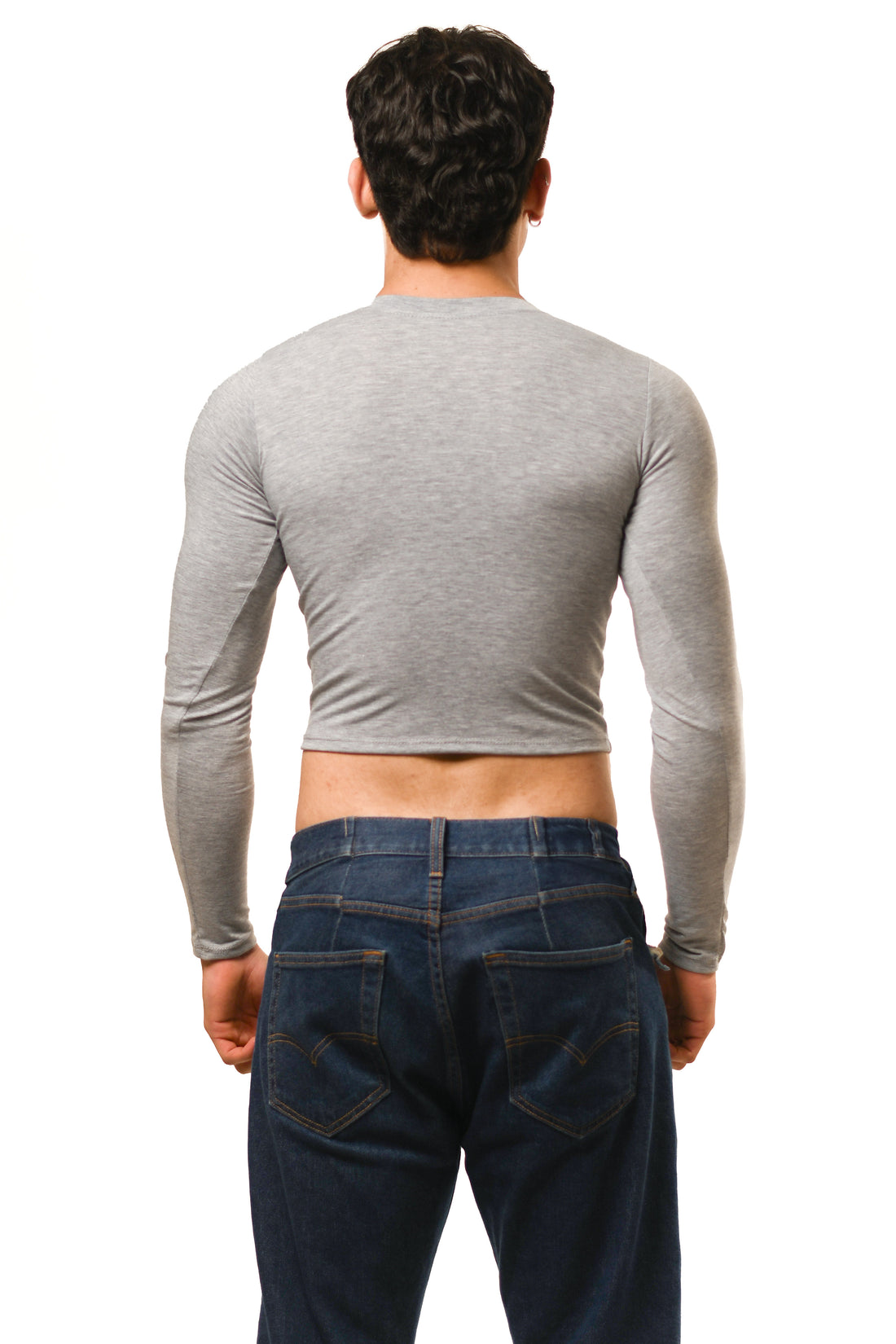 Gray Long Sleeve Magnet Top