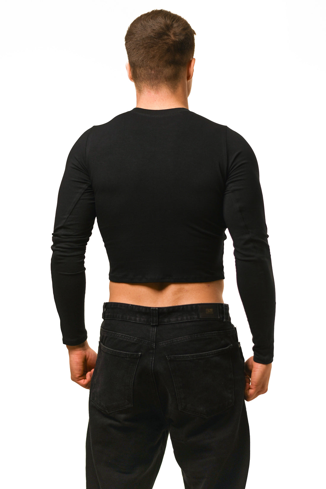 Black Long Sleeve Magnet Top
