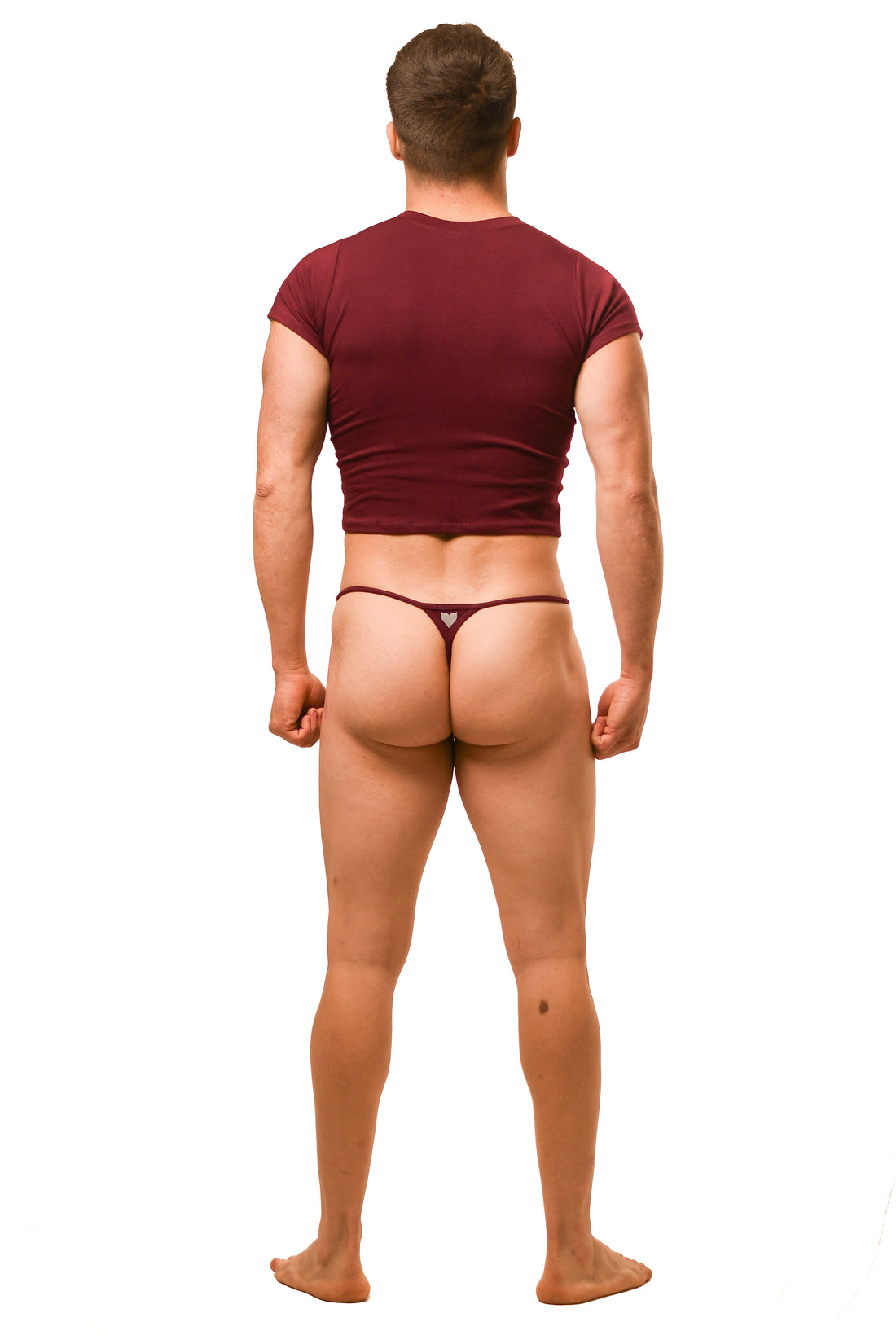 Dark Red Alberto G-String Set