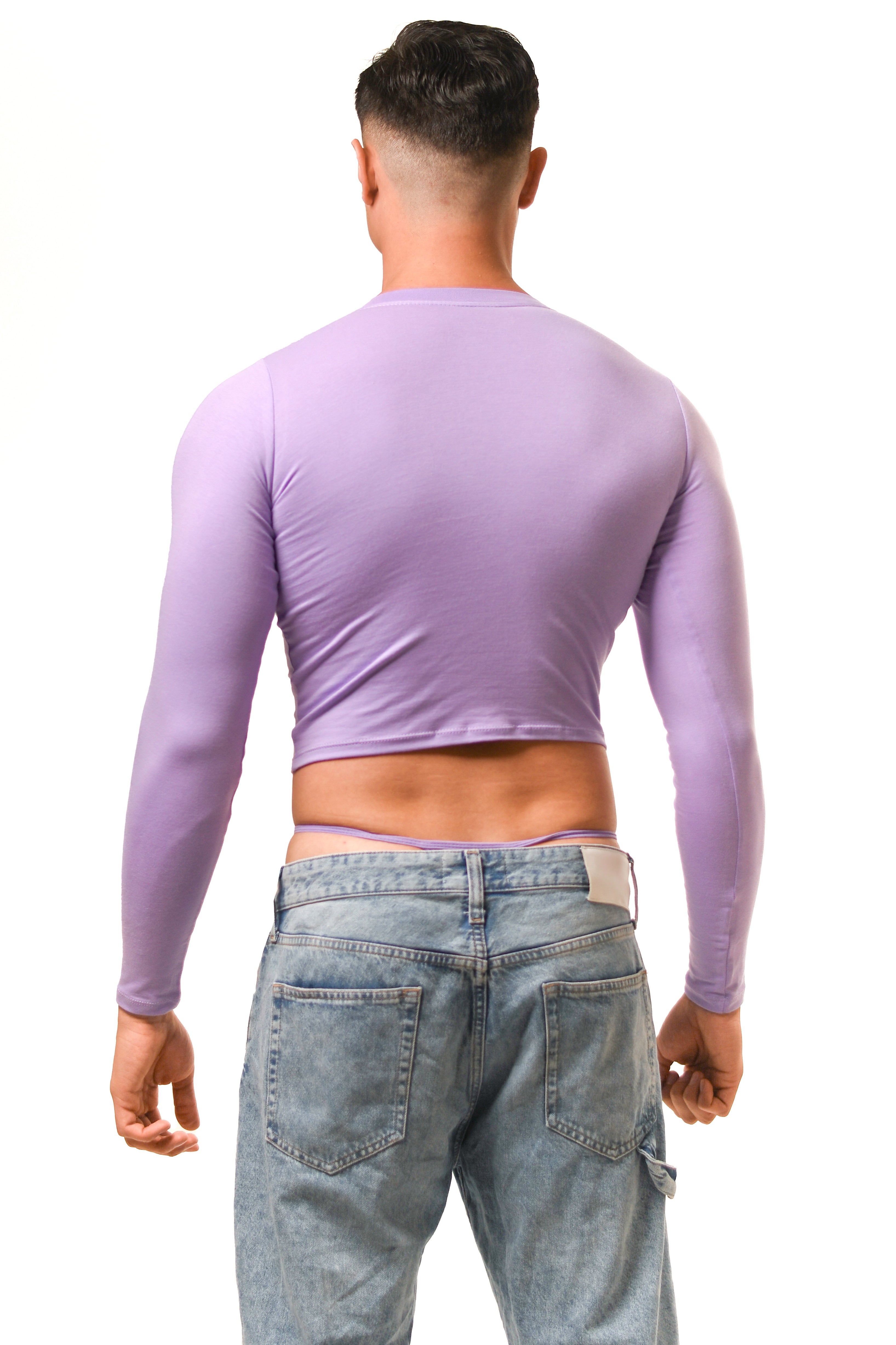 Lilac Long Sleeve Magnet Top