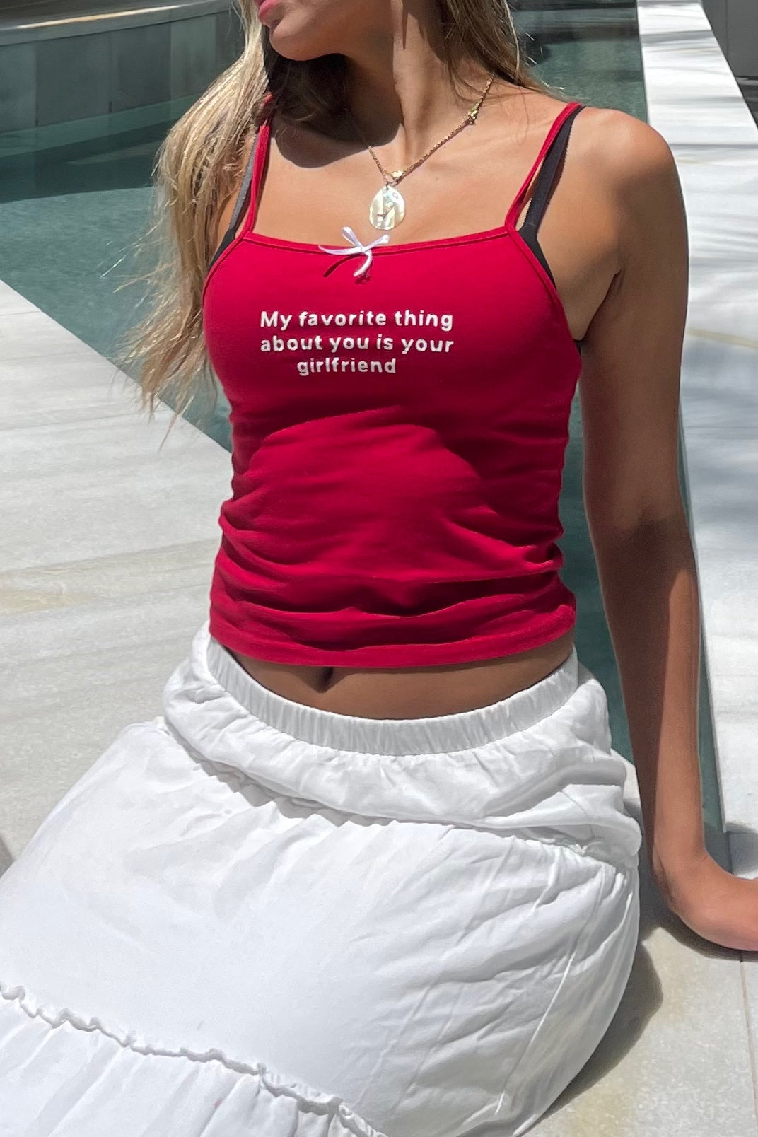 Girlfriend Red Tank Top